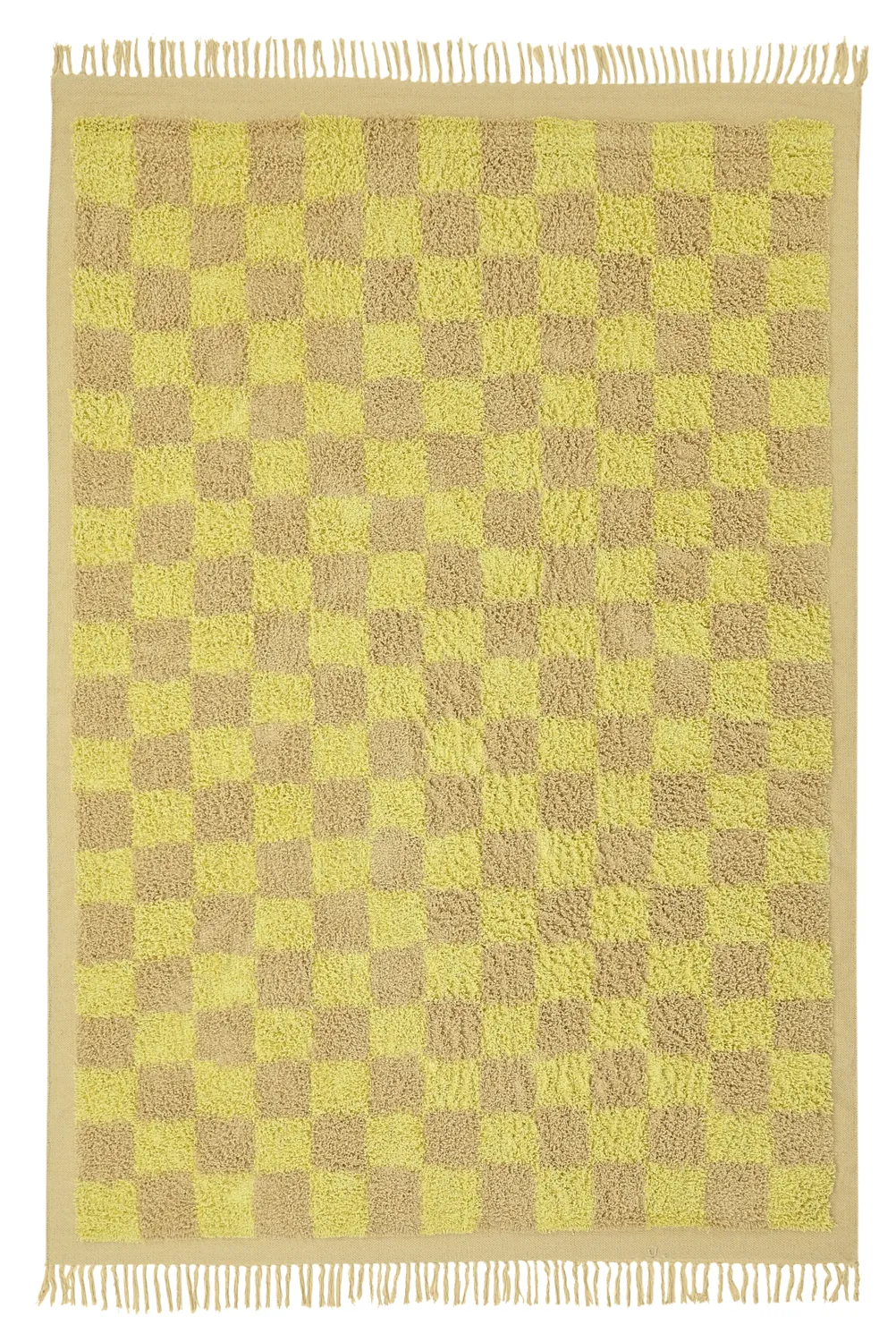 Alfombras de pelo largo - Elsey Natural Cotton Shaggy (amarillo/beige)