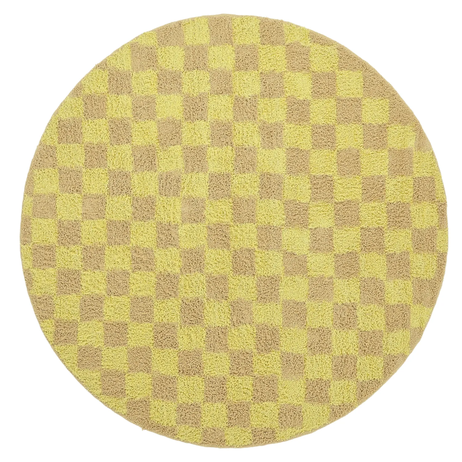 Alfombras redondeadas - Elsey Natural Cotton Shaggy (amarillo/beige)