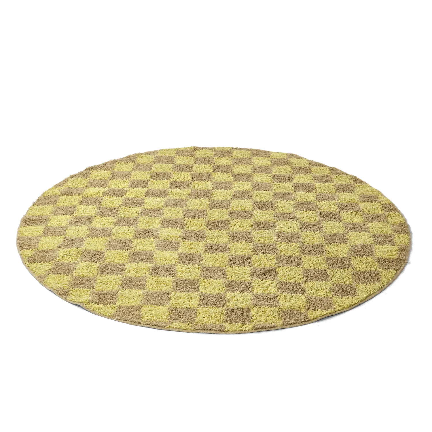 Alfombras redondeadas - Elsey Natural Cotton Shaggy (amarillo/beige)