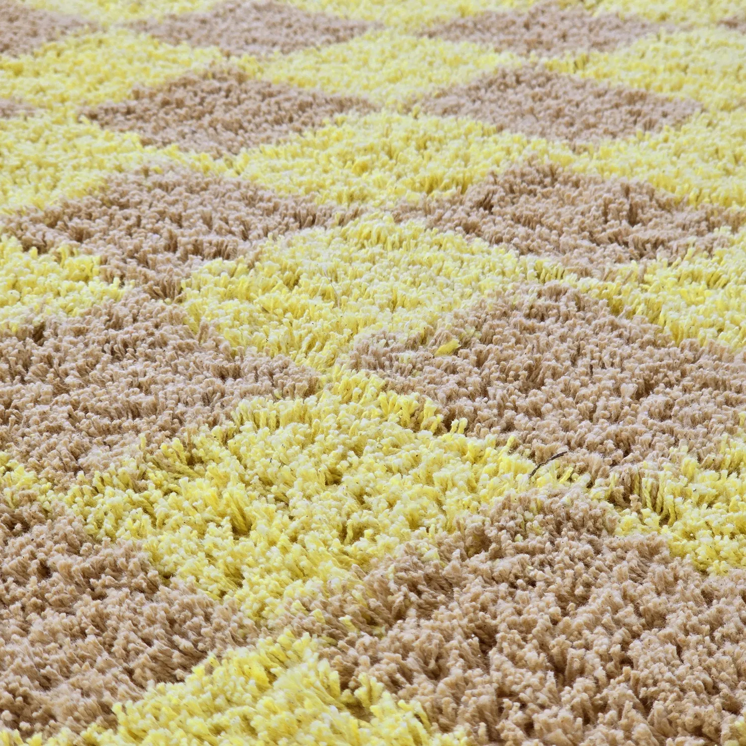 Alfombras redondeadas - Elsey Natural Cotton Shaggy (amarillo/beige)