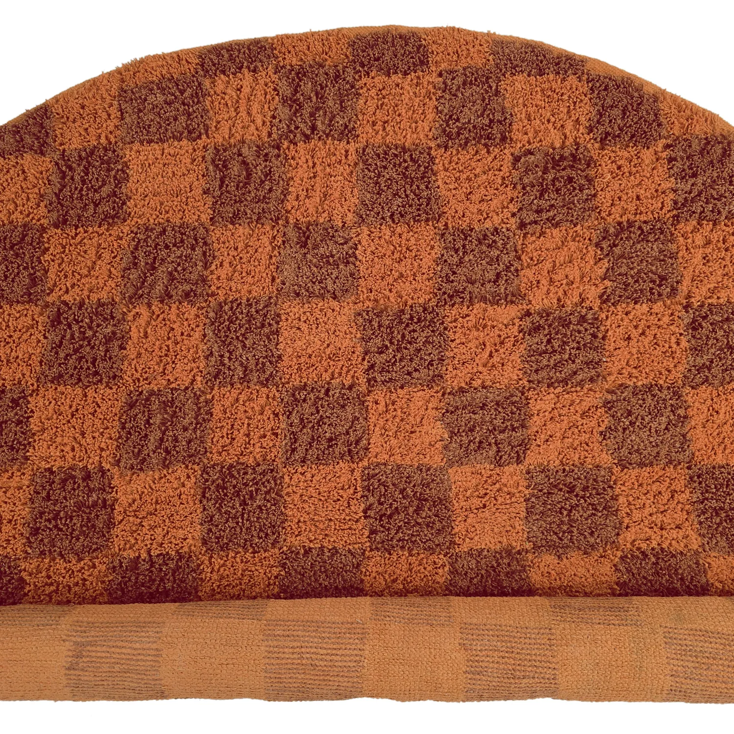 Alfombras redondeadas - Elsey Natural Cotton Shaggy (naranja/rojo)