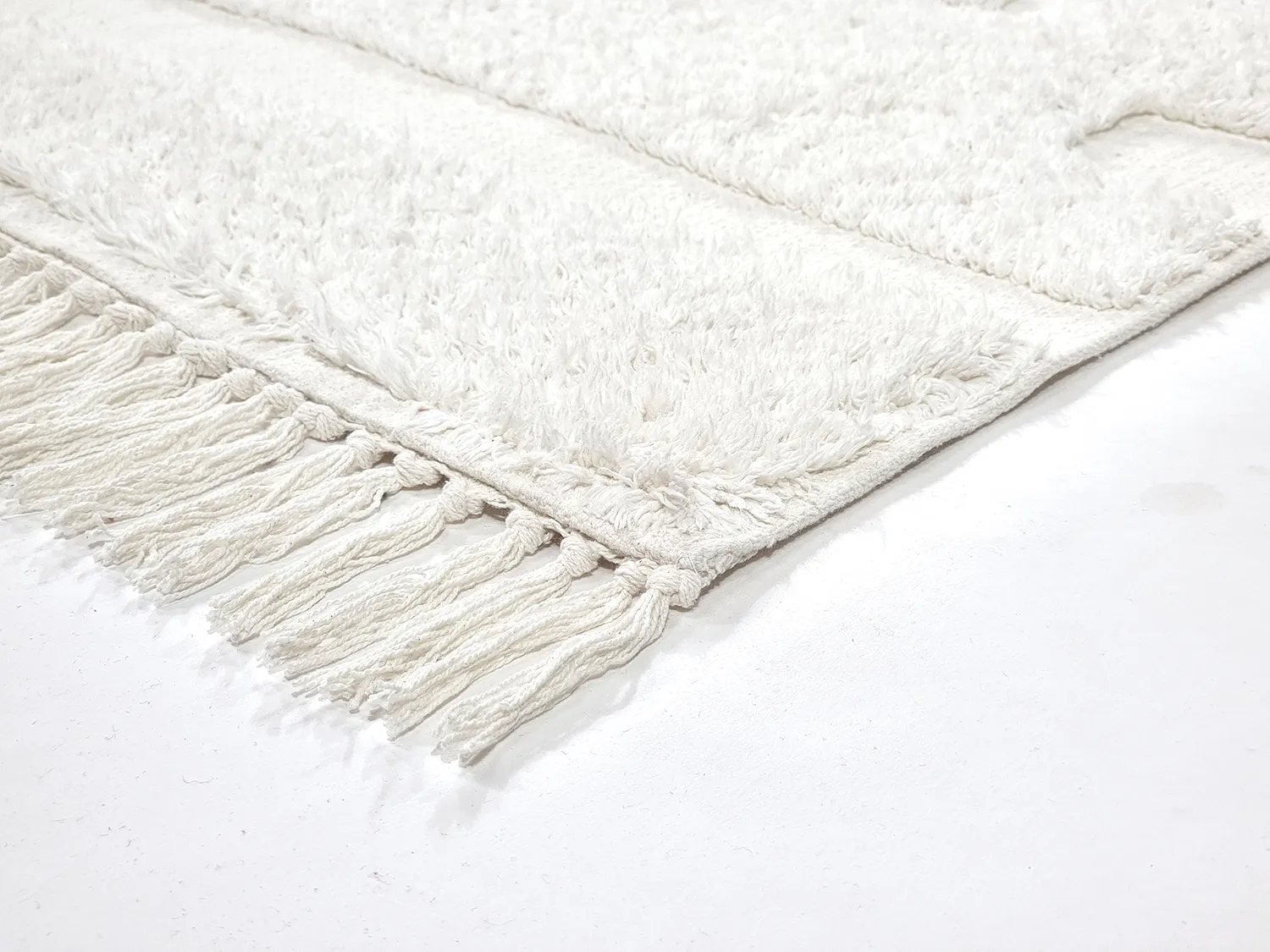 Alfombras de pelo largo - Fallon Natural Cotton Shaggy (offwhite)