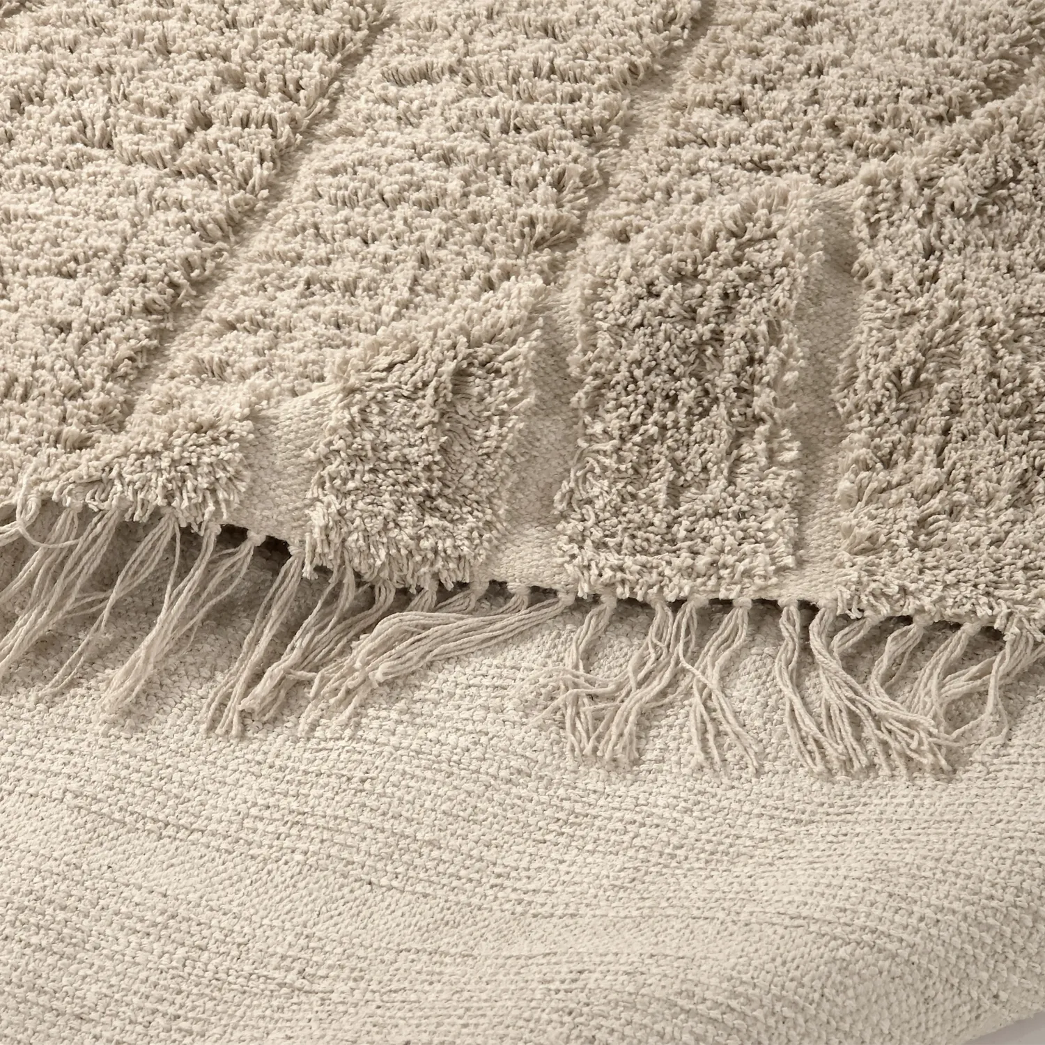 Alfombras de pelo largo - Farley Natural Cotton Shaggy (beige)