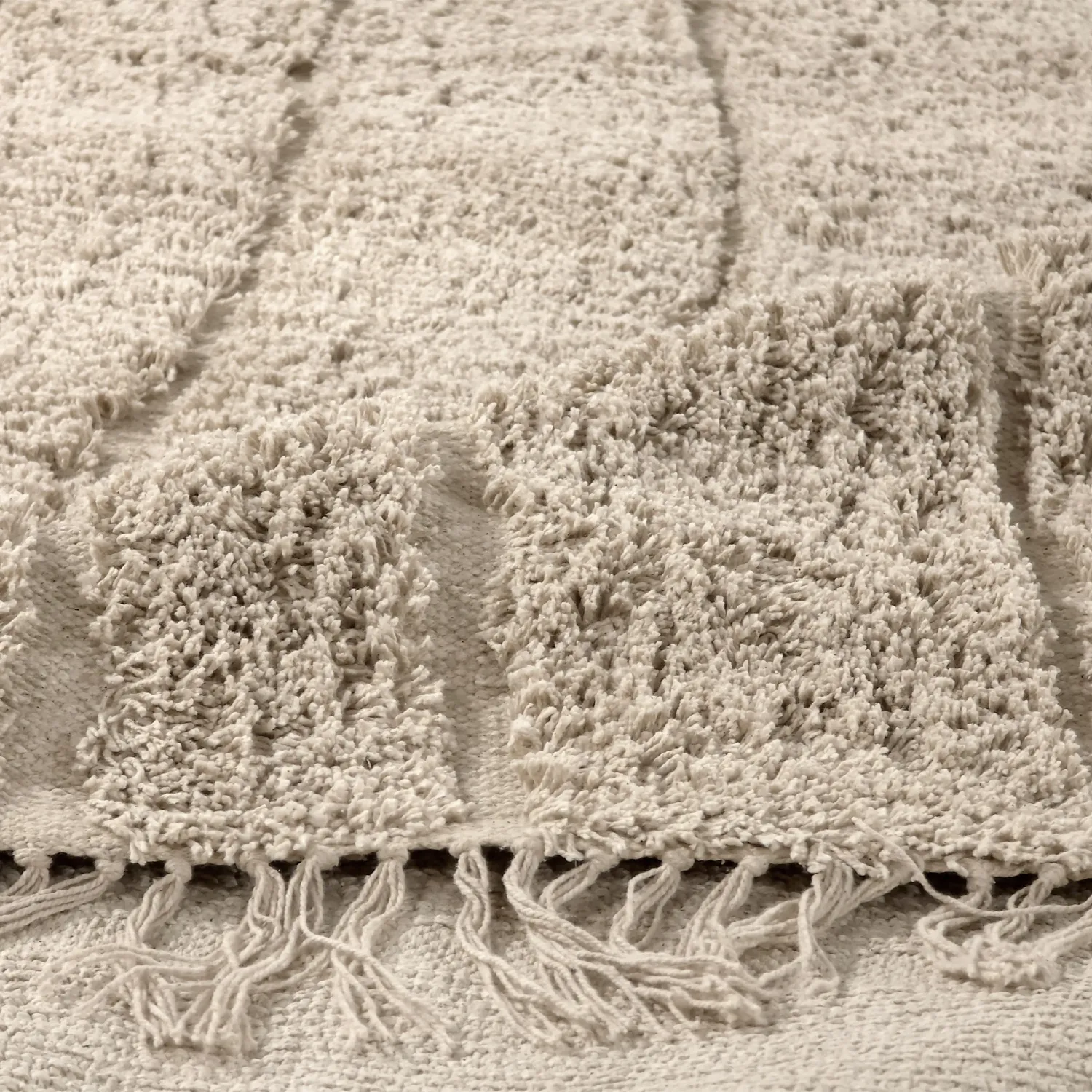 Alfombras de pelo largo - Farley Natural Cotton Shaggy (beige)