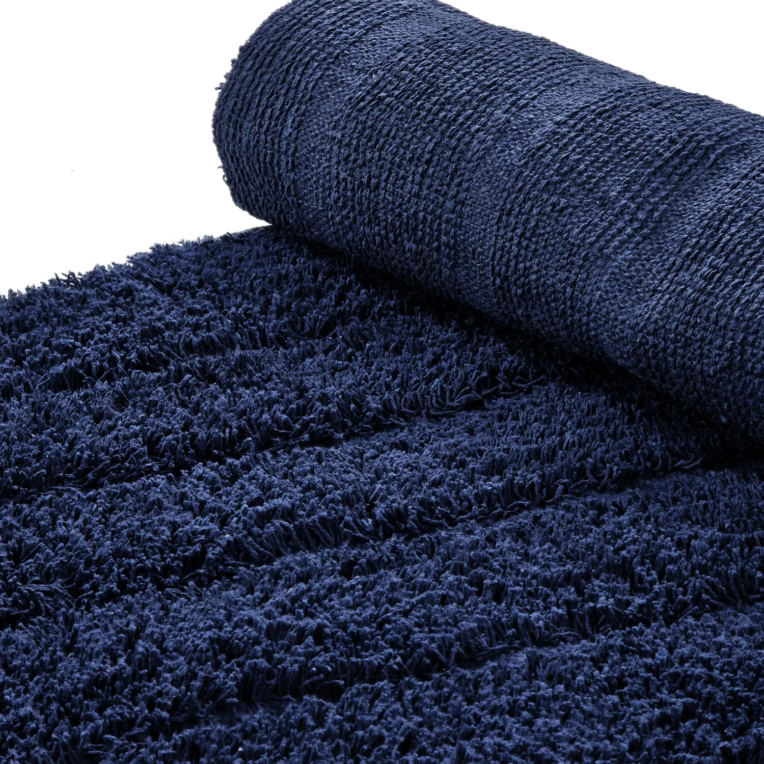 Alfombras de pelo largo - Farley Natural Cotton Shaggy (azul)