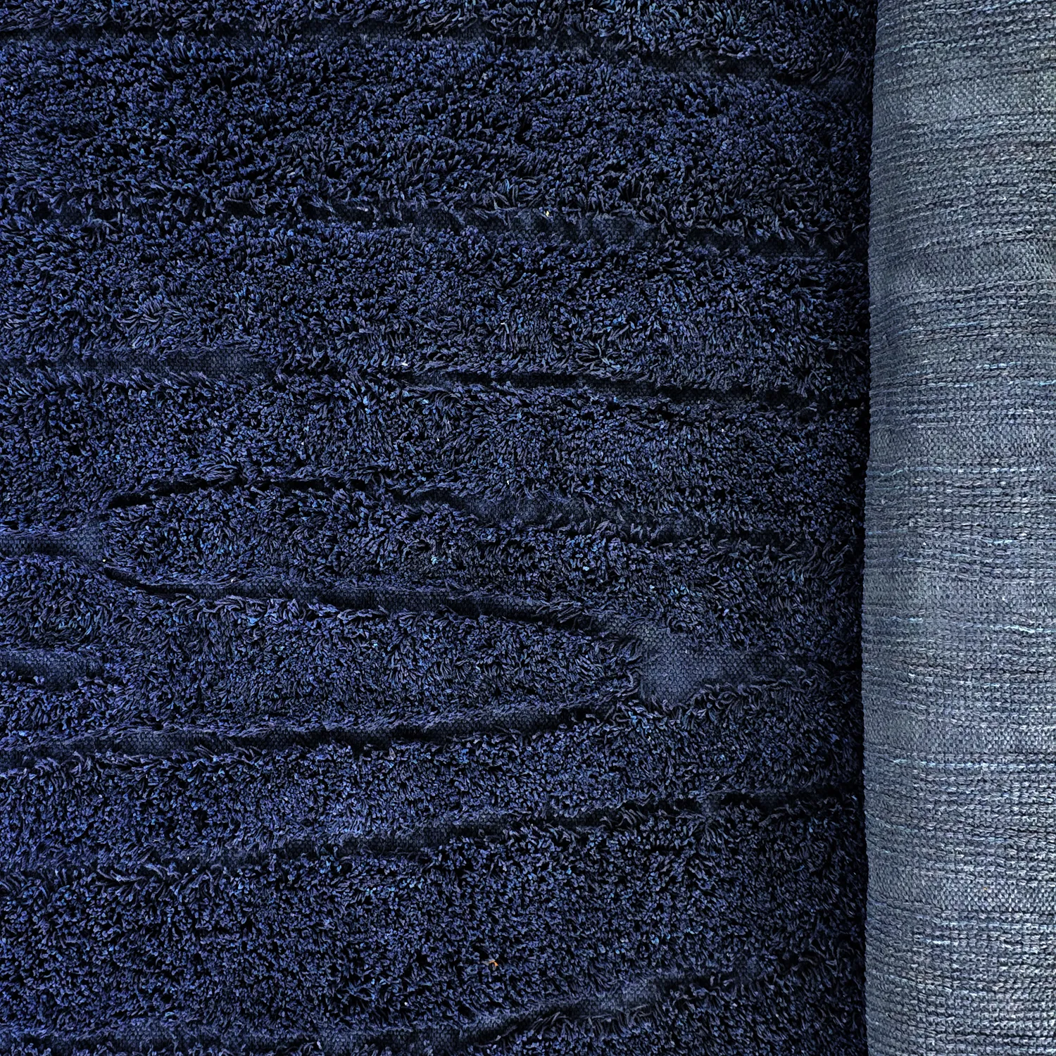 Alfombras de pelo largo - Farley Natural Cotton Shaggy (azul)