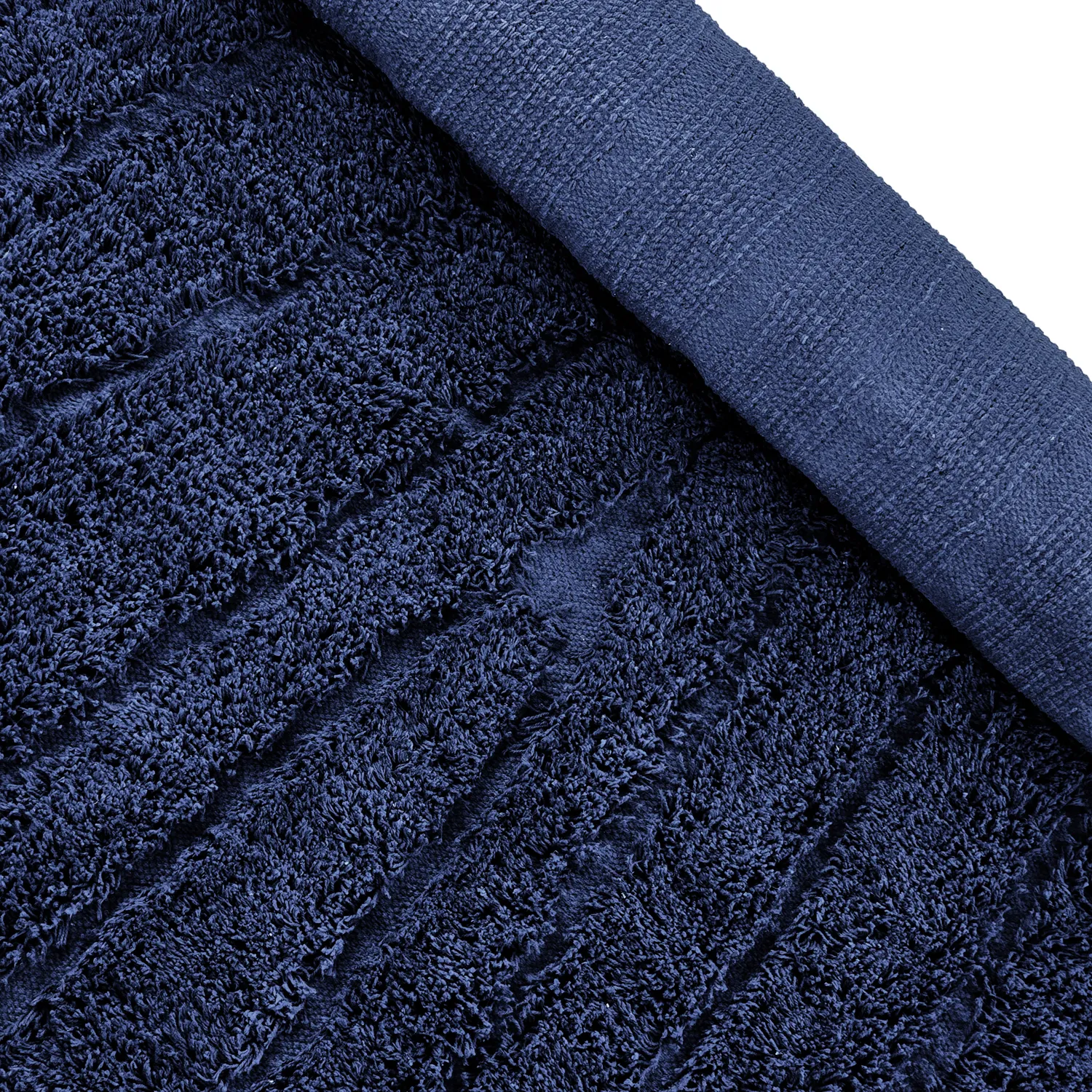 Alfombras de pelo largo - Farley Natural Cotton Shaggy (azul)