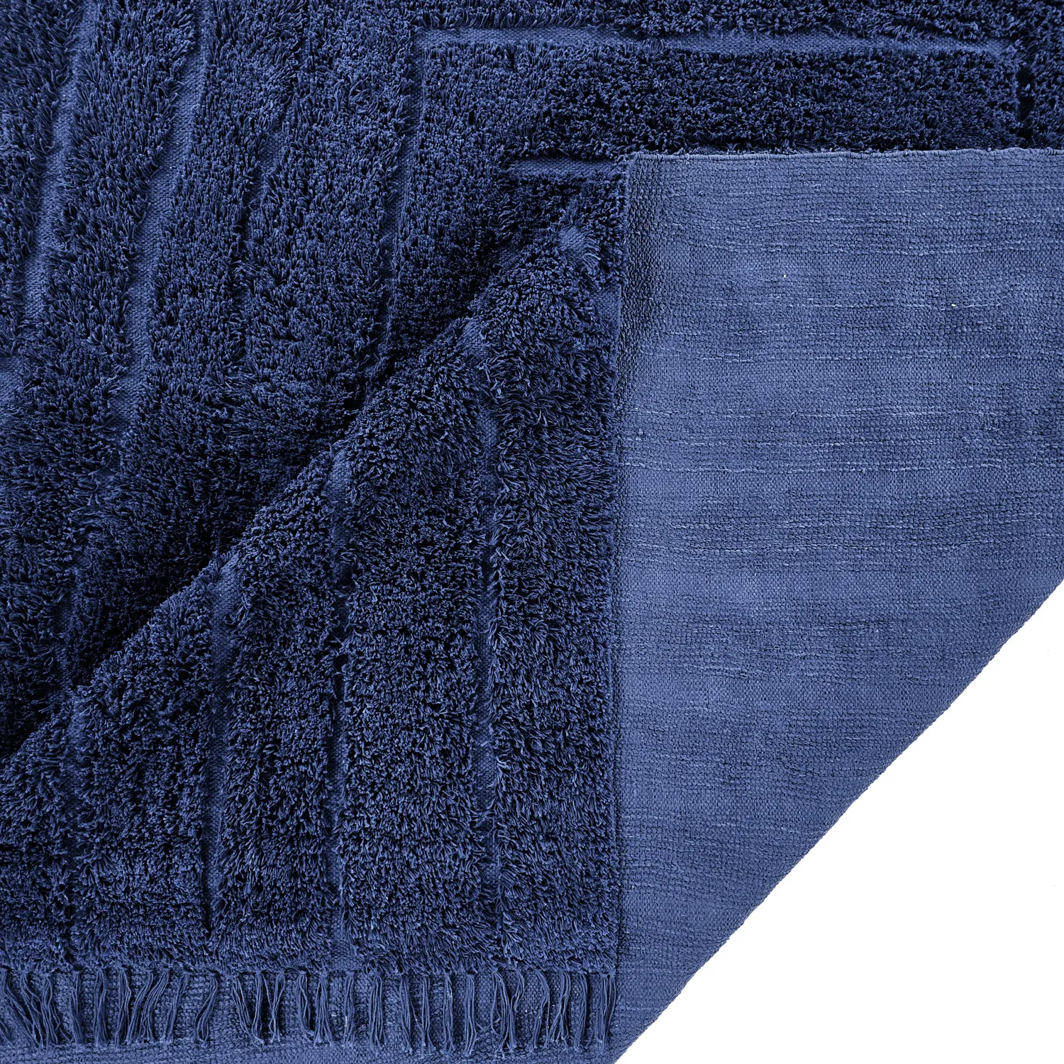 Alfombras de pelo largo - Farley Natural Cotton Shaggy (azul)