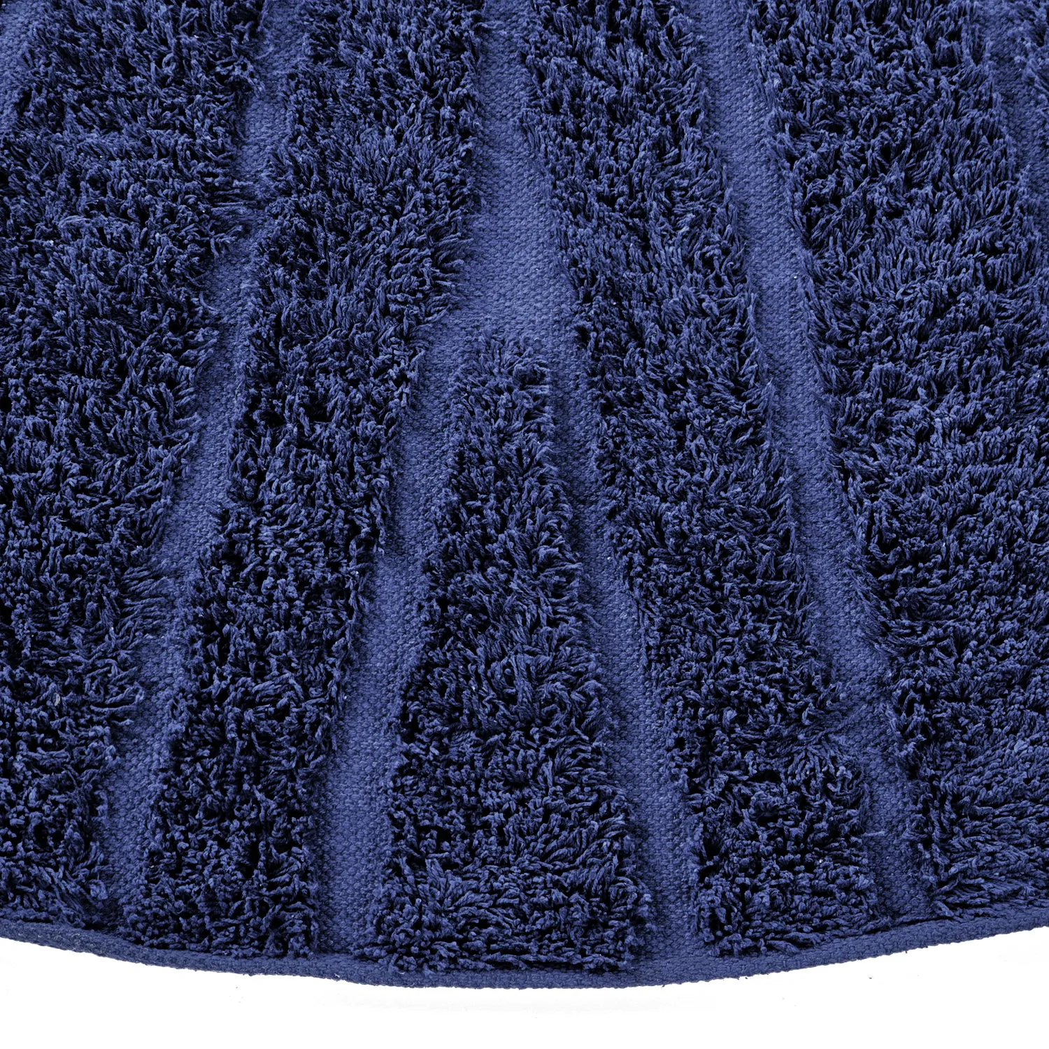 Alfombras redondeadas - Farley Natural Cotton Shaggy (azul)