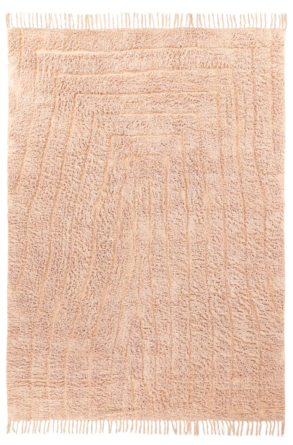 Alfombras de pelo largo - Farley Natural Cotton Shaggy (rosa)