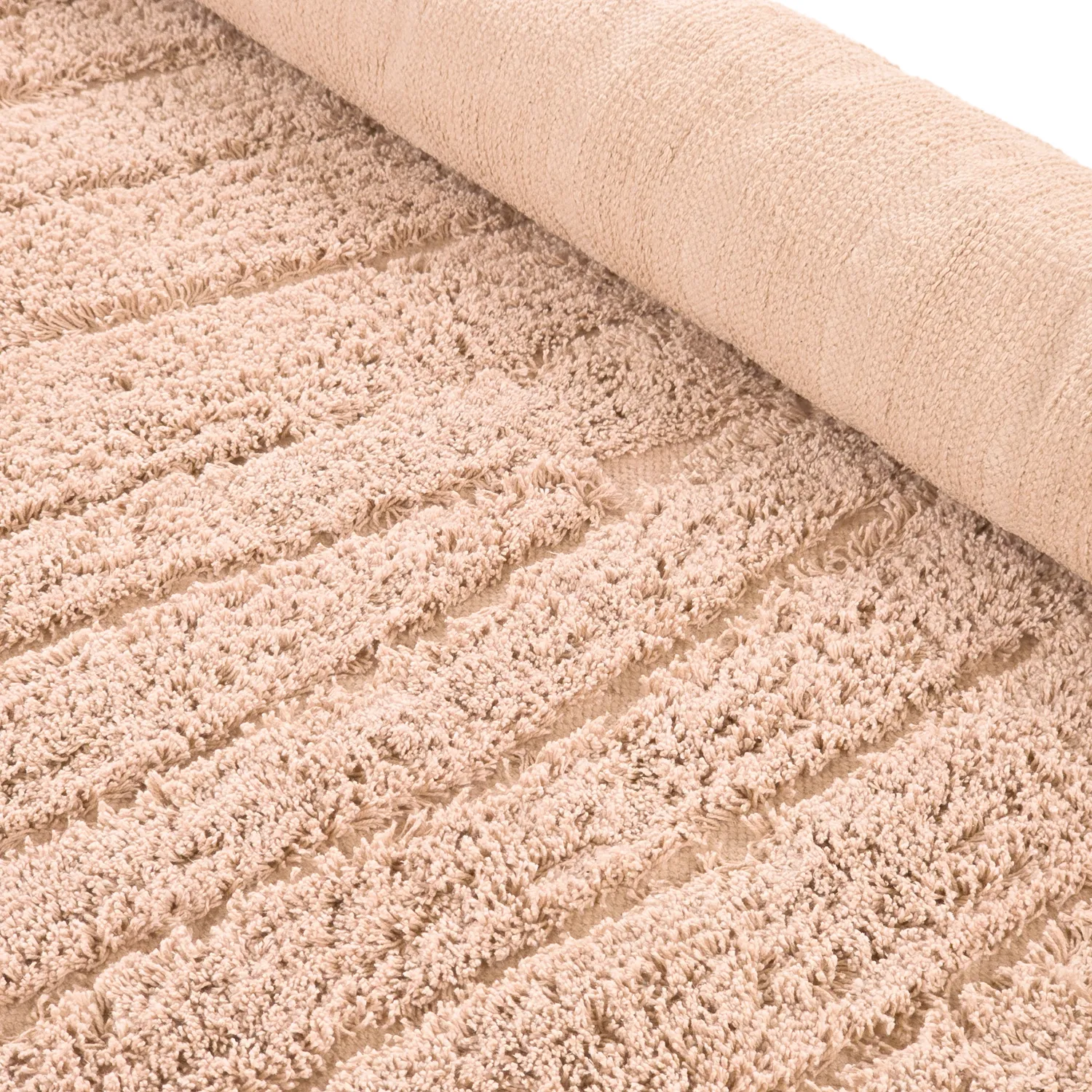 Alfombras de pelo largo - Farley Natural Cotton Shaggy (rosa)