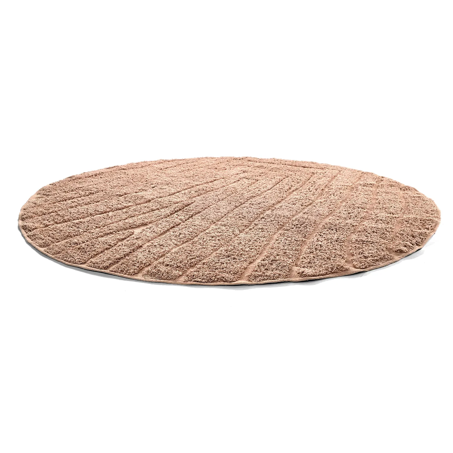 Alfombras redondeadas - Farley Natural Cotton Shaggy (rosa)