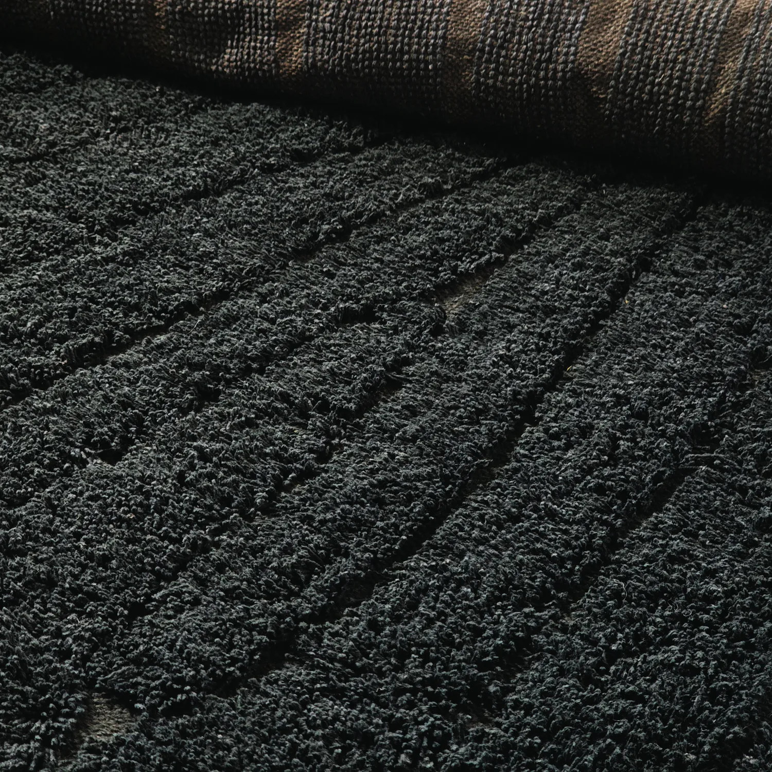 Alfombras de pelo largo - Farley Natural Cotton Shaggy (negro)