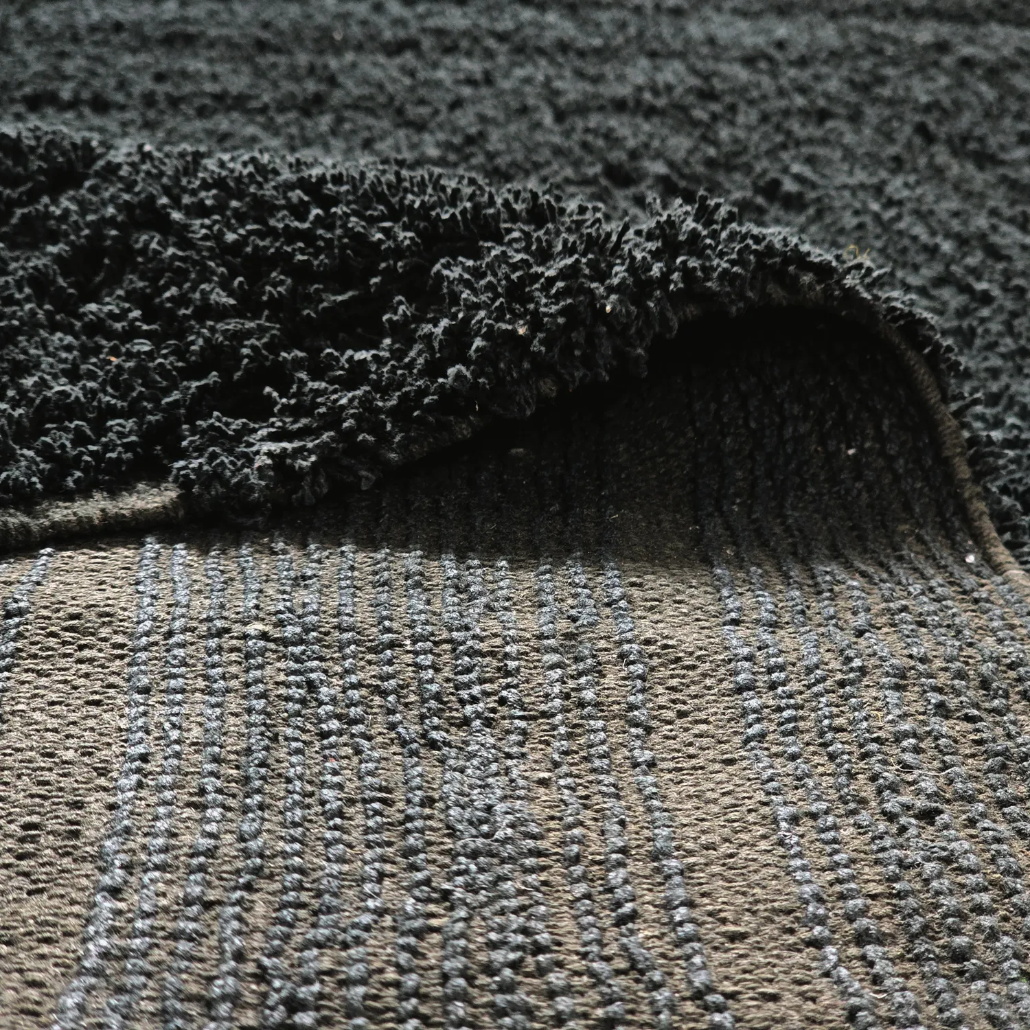 Alfombras de pelo largo - Farley Natural Cotton Shaggy (negro)