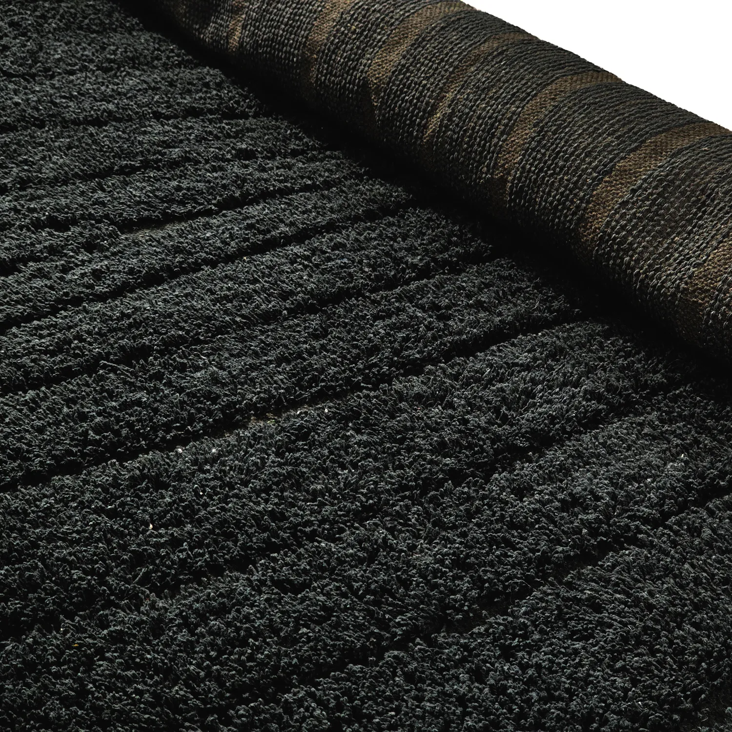Alfombras de pelo largo - Farley Natural Cotton Shaggy (negro)