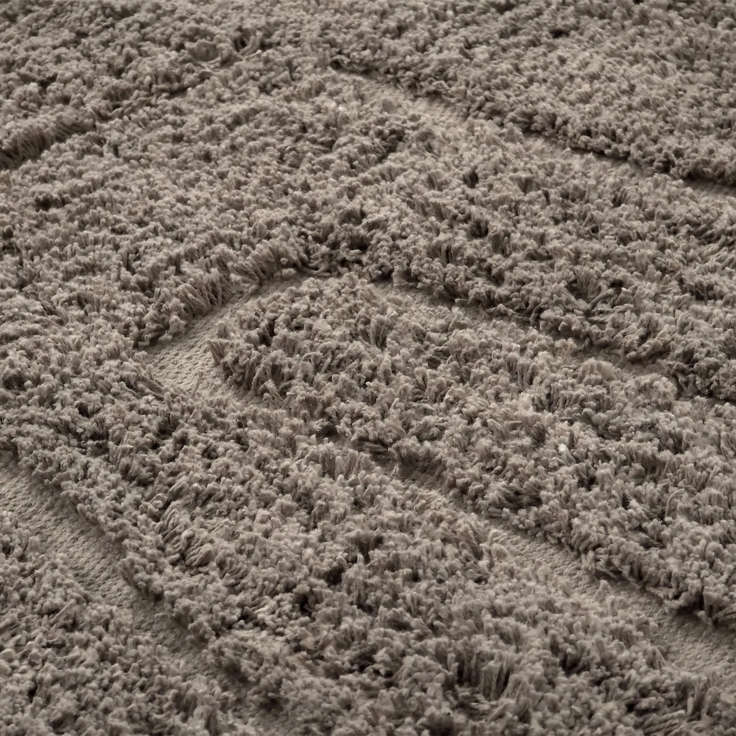 Alfombras redondeadas - Farley Natural Cotton Shaggy (gris pardo)