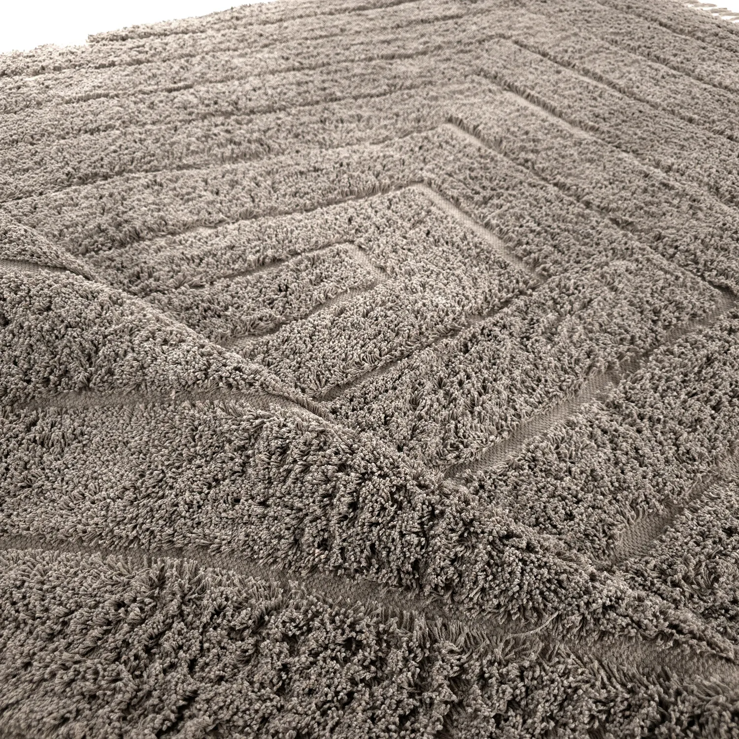 Alfombras de pelo largo - Farley Natural Cotton Shaggy (gris pardo)