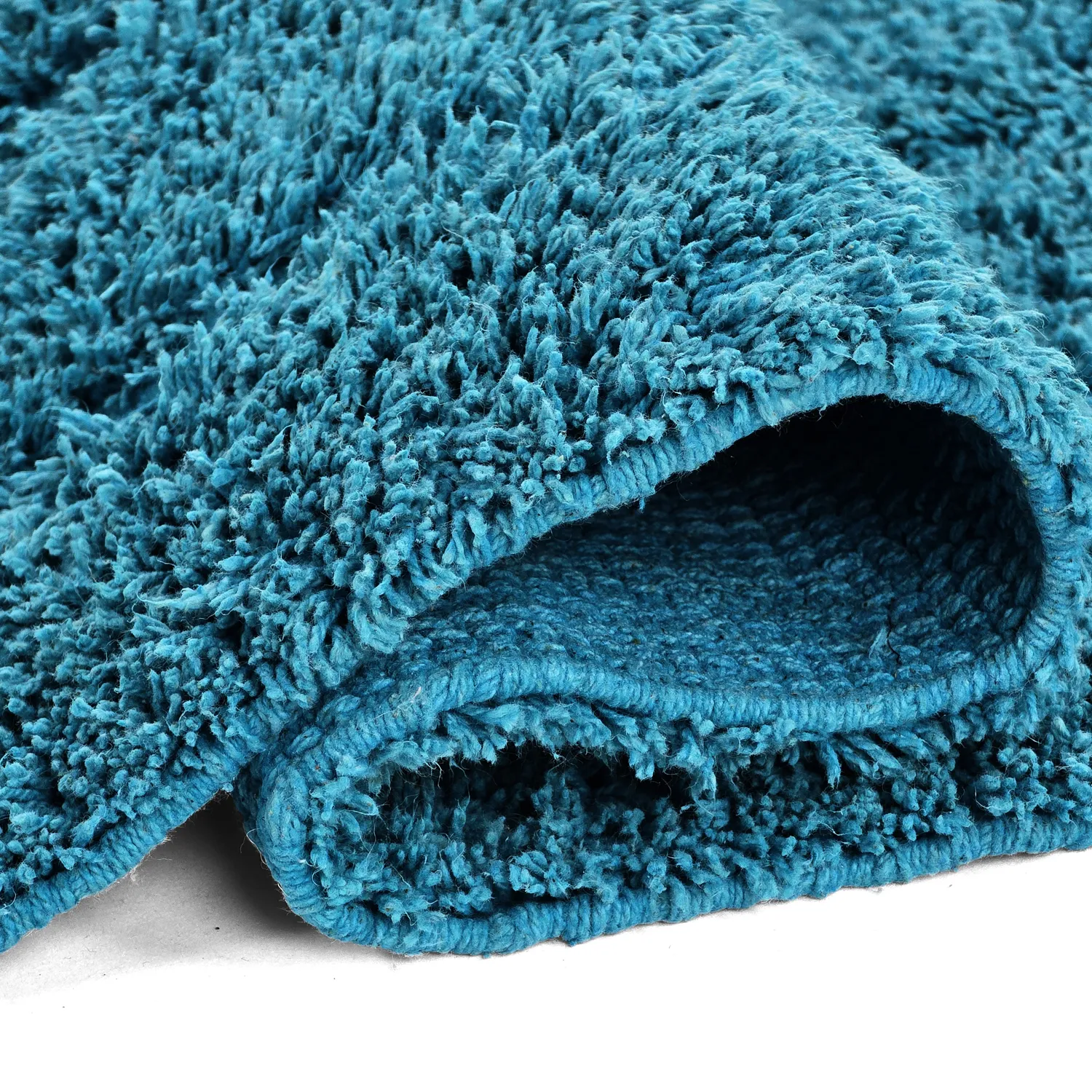 Alfombras de pelo largo - Farley Natural Cotton Shaggy (turquesa)