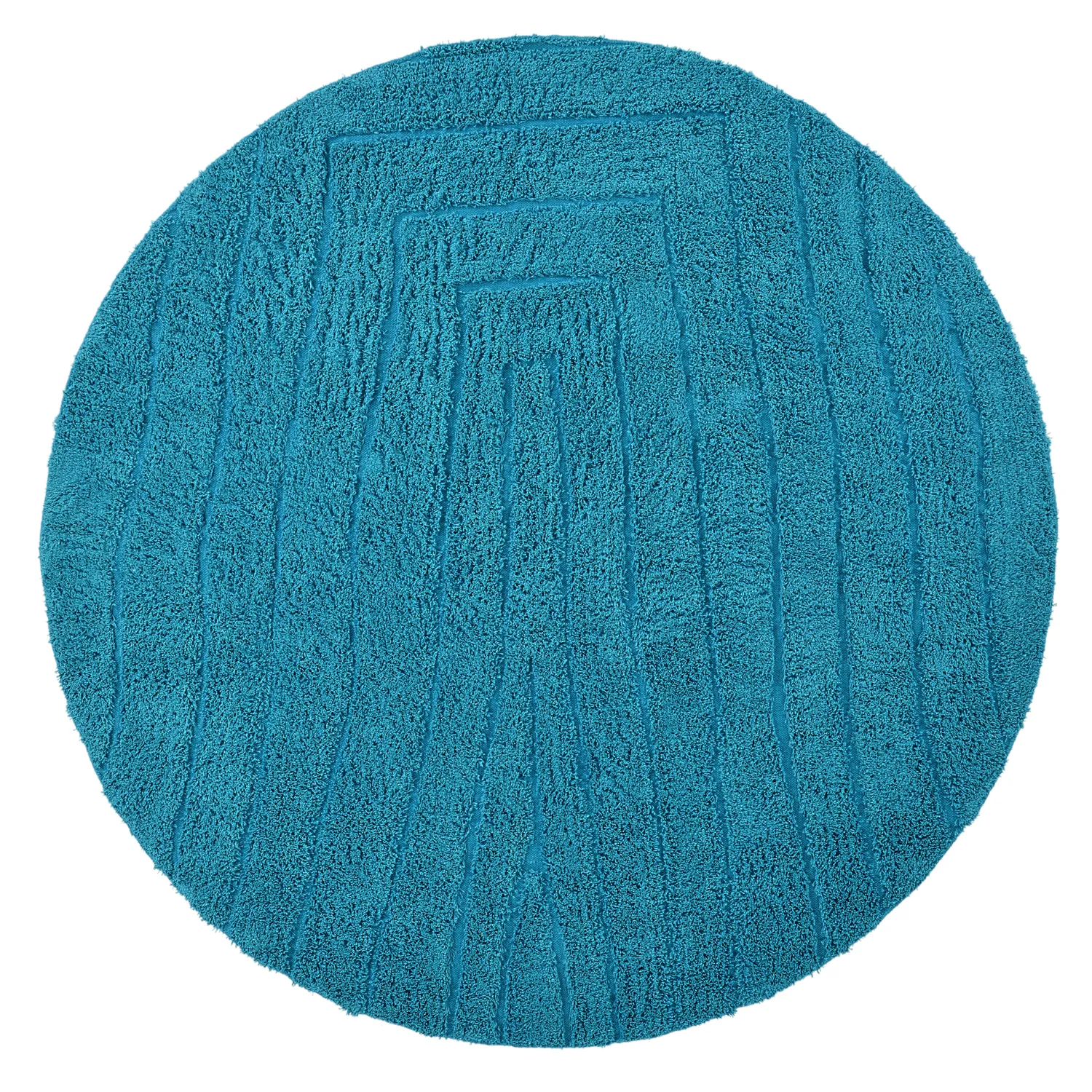 Alfombras redondeadas - Farley Natural Cotton Shaggy (turquesa)