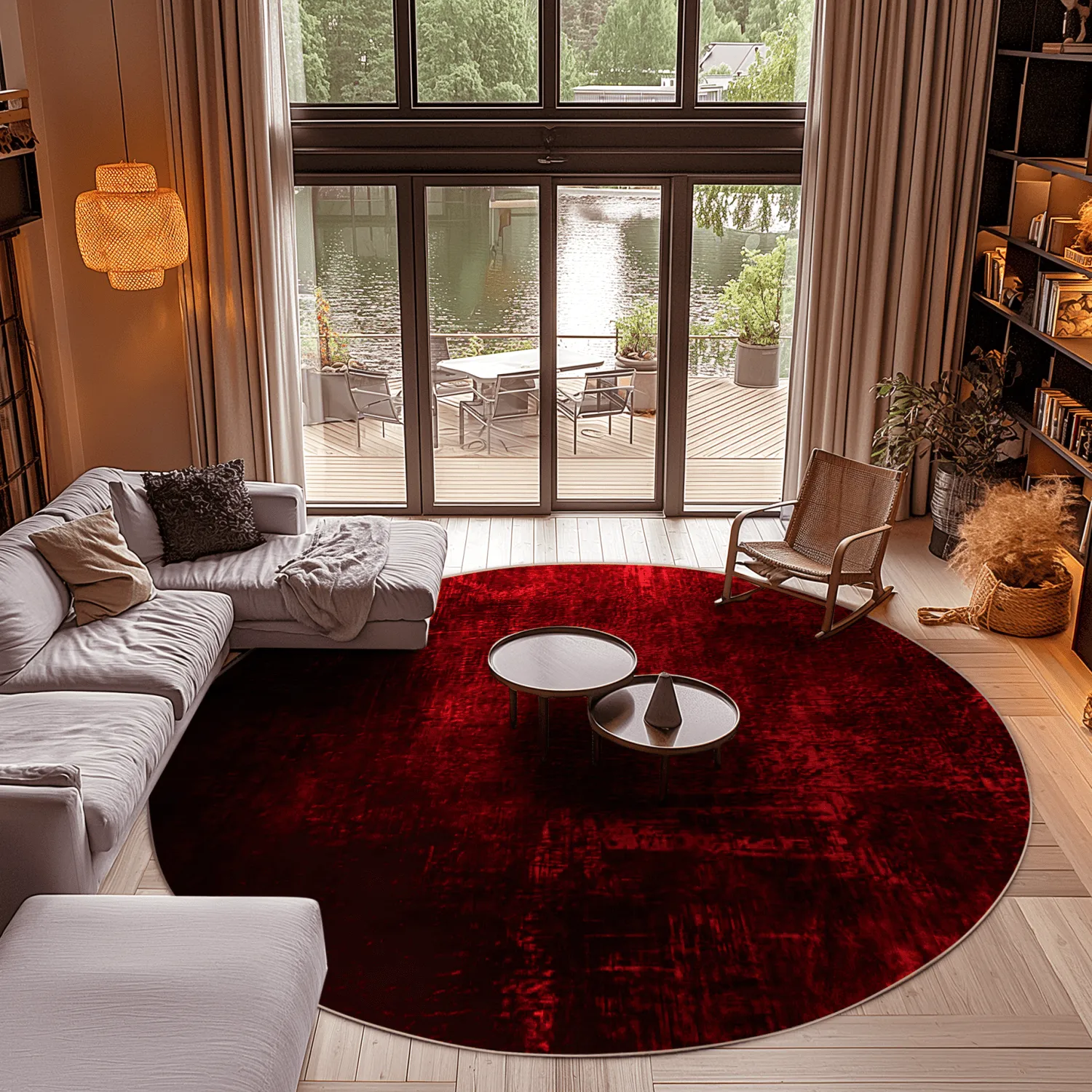 Alfombras redondeadas - Frome (rojo)