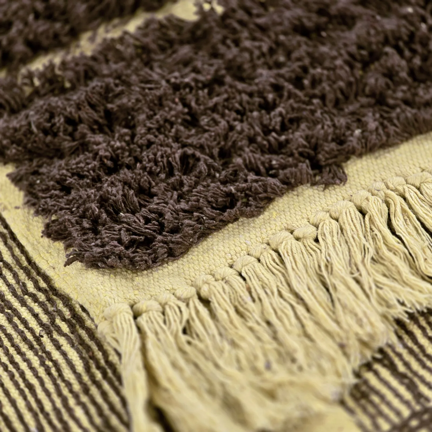 Alfombras de pelo largo - Ikara Natural Cotton Shaggy (marrón)
