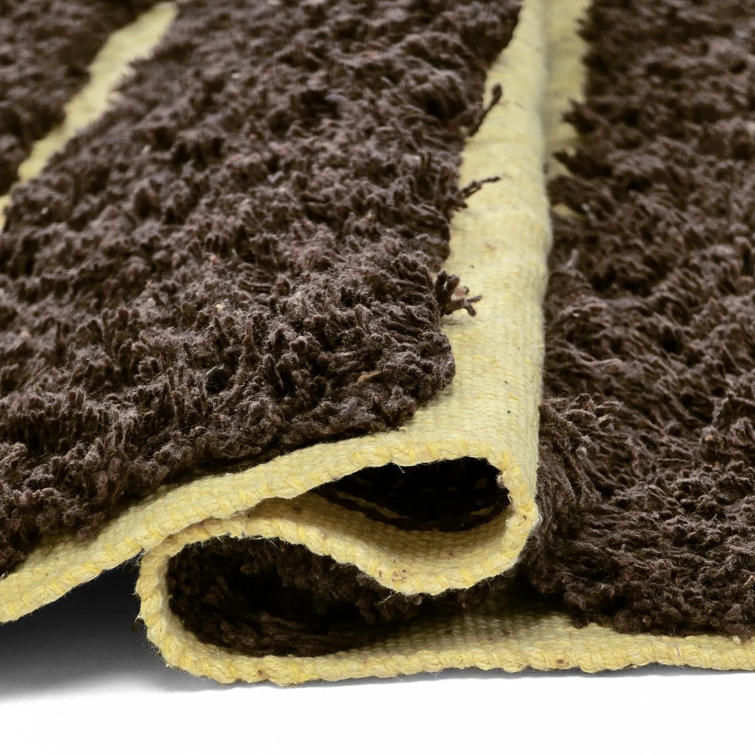 Alfombras de pelo largo - Ikara Natural Cotton Shaggy (marrón)