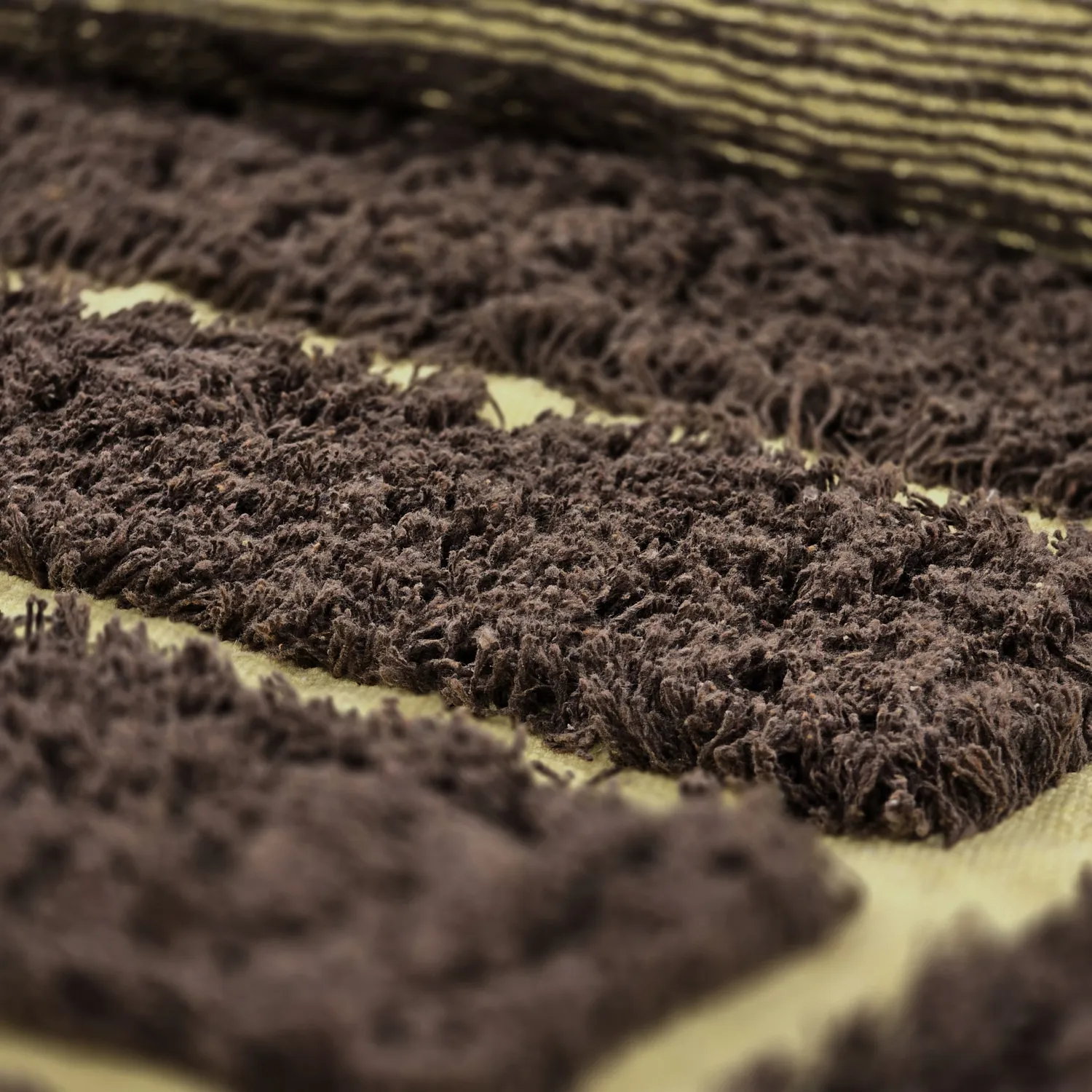 Alfombras redondeadas - Ikara Natural Cotton Shaggy (marrón)
