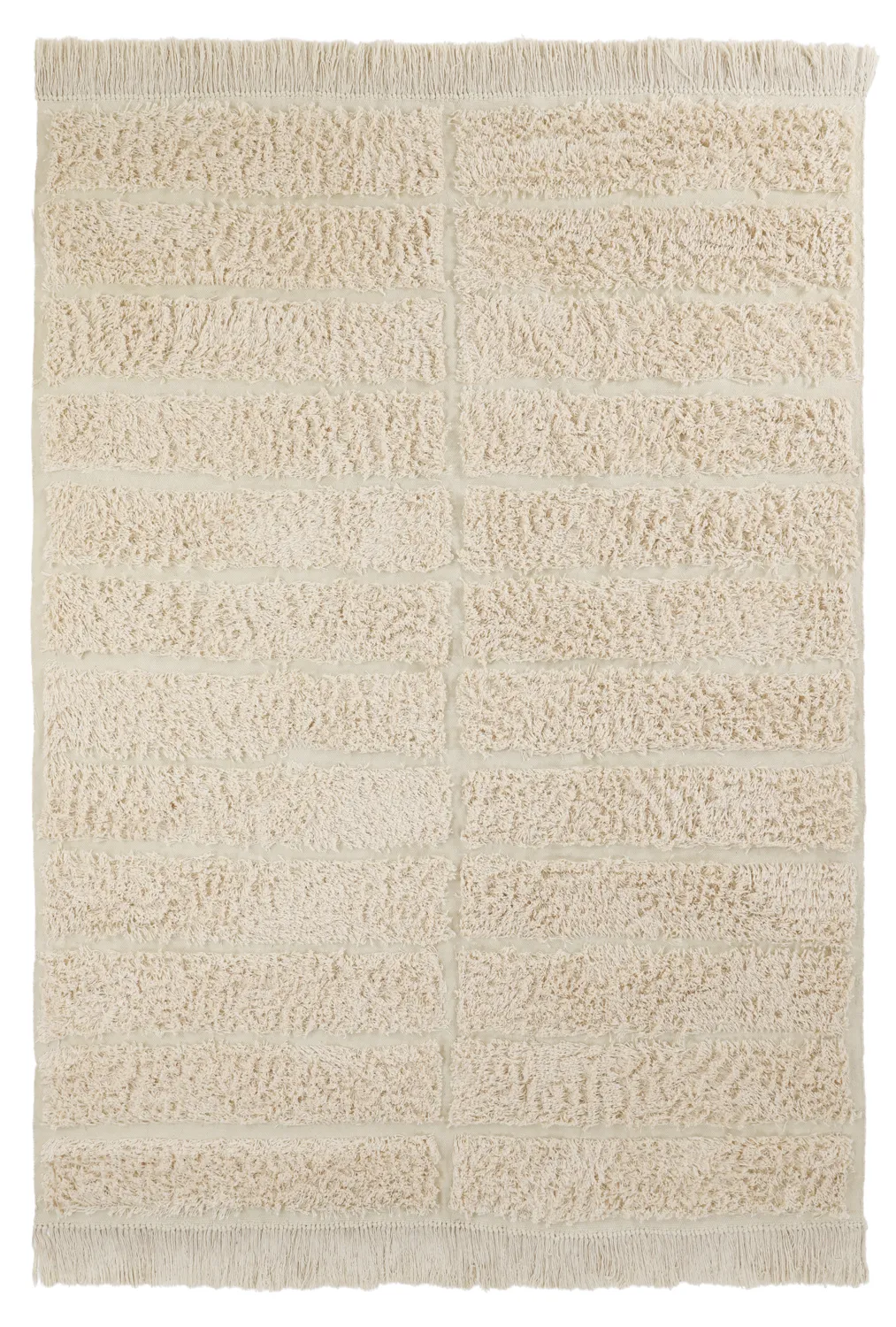 Alfombras de pelo largo - Ikara Natural Cotton Shaggy (crema)