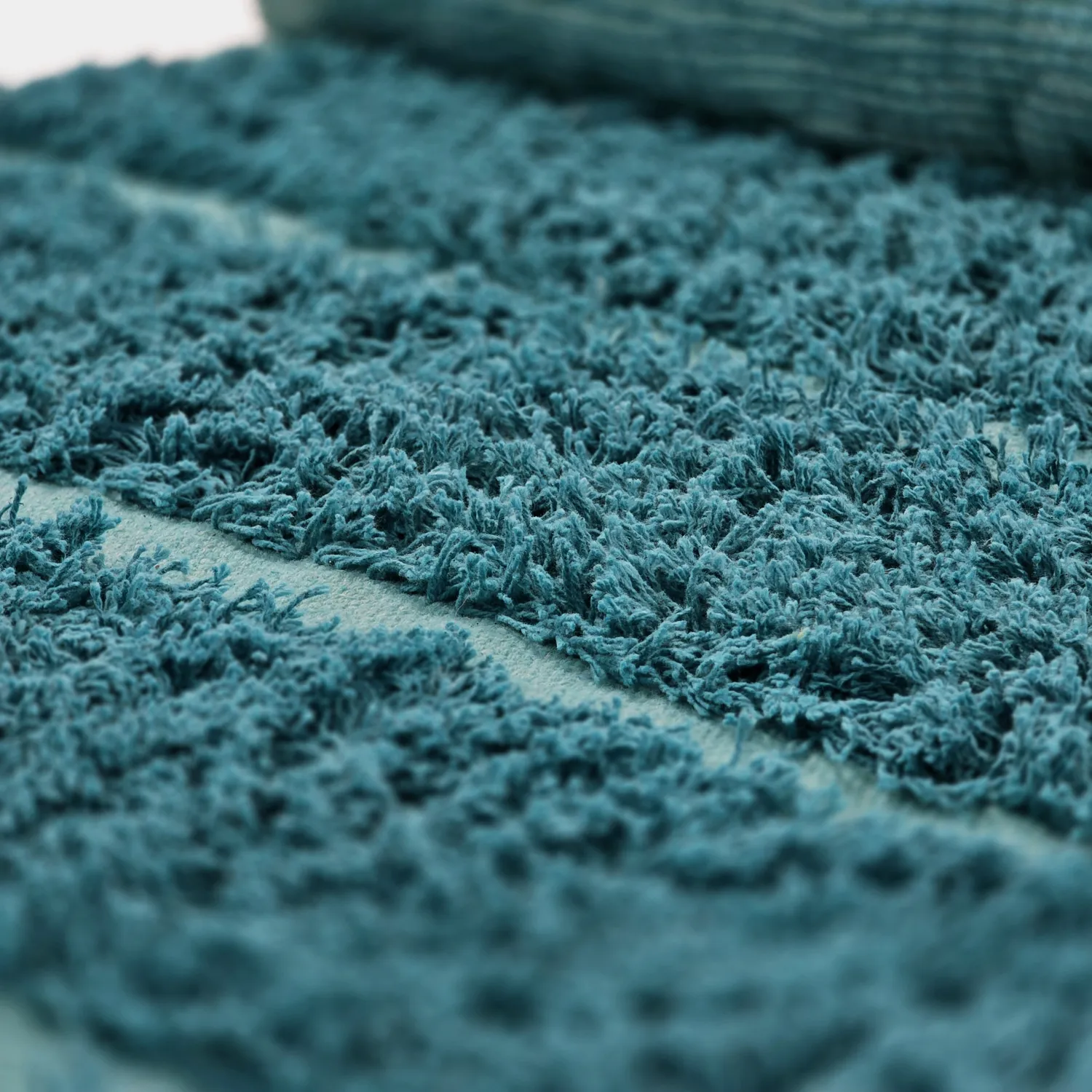 Alfombras de pelo largo - Ikara Natural Cotton Shaggy (turquesa)