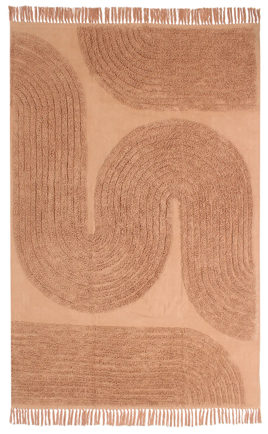 Alfombras de pelo largo - Jovie Natural Cotton Shaggy (terracota)