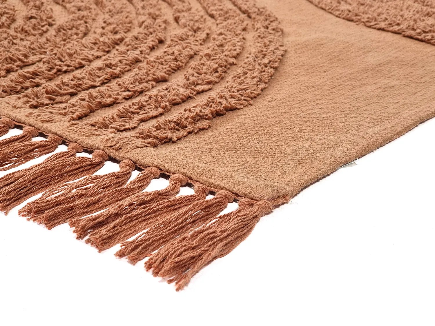 Alfombras de pelo largo - Jovie Natural Cotton Shaggy (terracota)