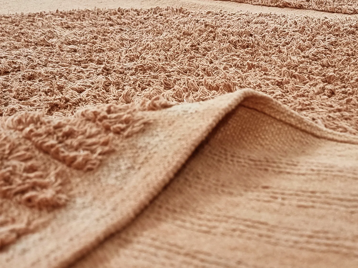 Alfombras de pelo largo - Jovie Natural Cotton Shaggy (terracota)