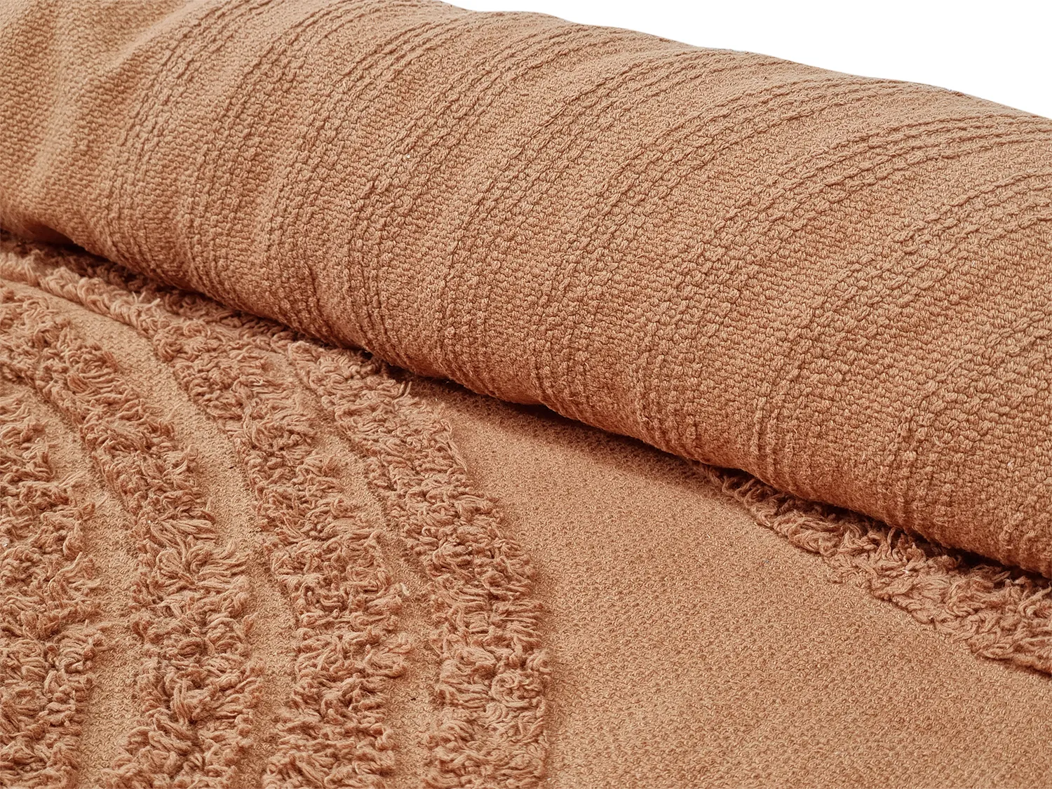 Alfombras de pelo largo - Jovie Natural Cotton Shaggy (terracota)