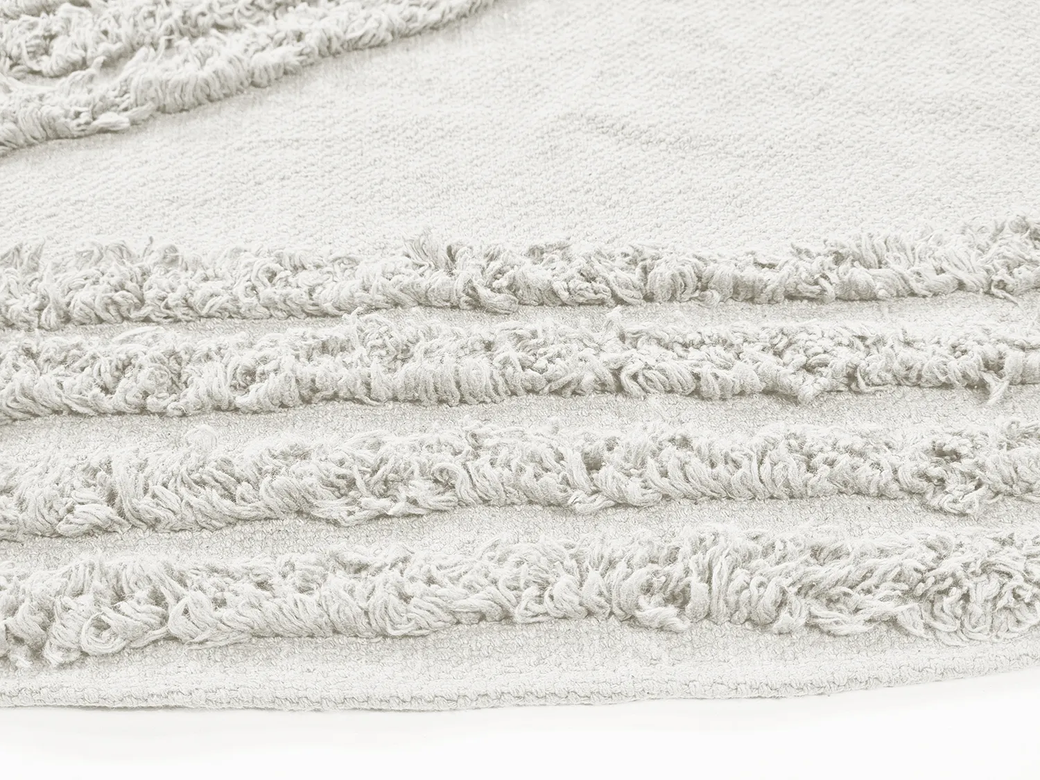 Alfombras redondeadas - Jovie Natural Cotton Shaggy (offwhite)