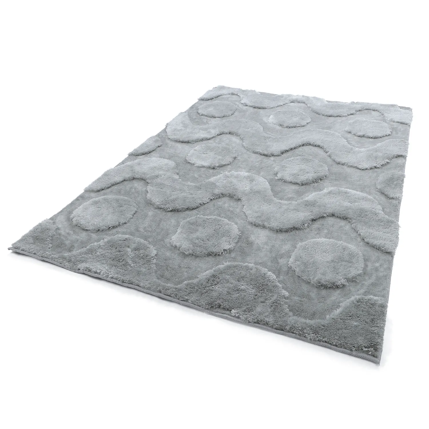Alfombras de pelo largo - Kavala (gris claro)