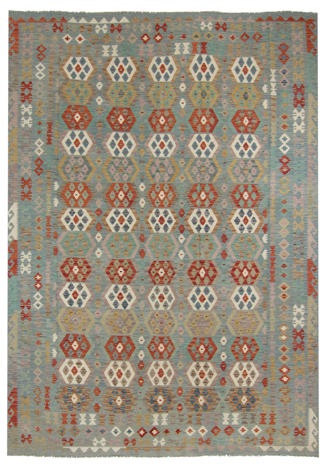 Alfombra kilim oriental 356 x 256 cm