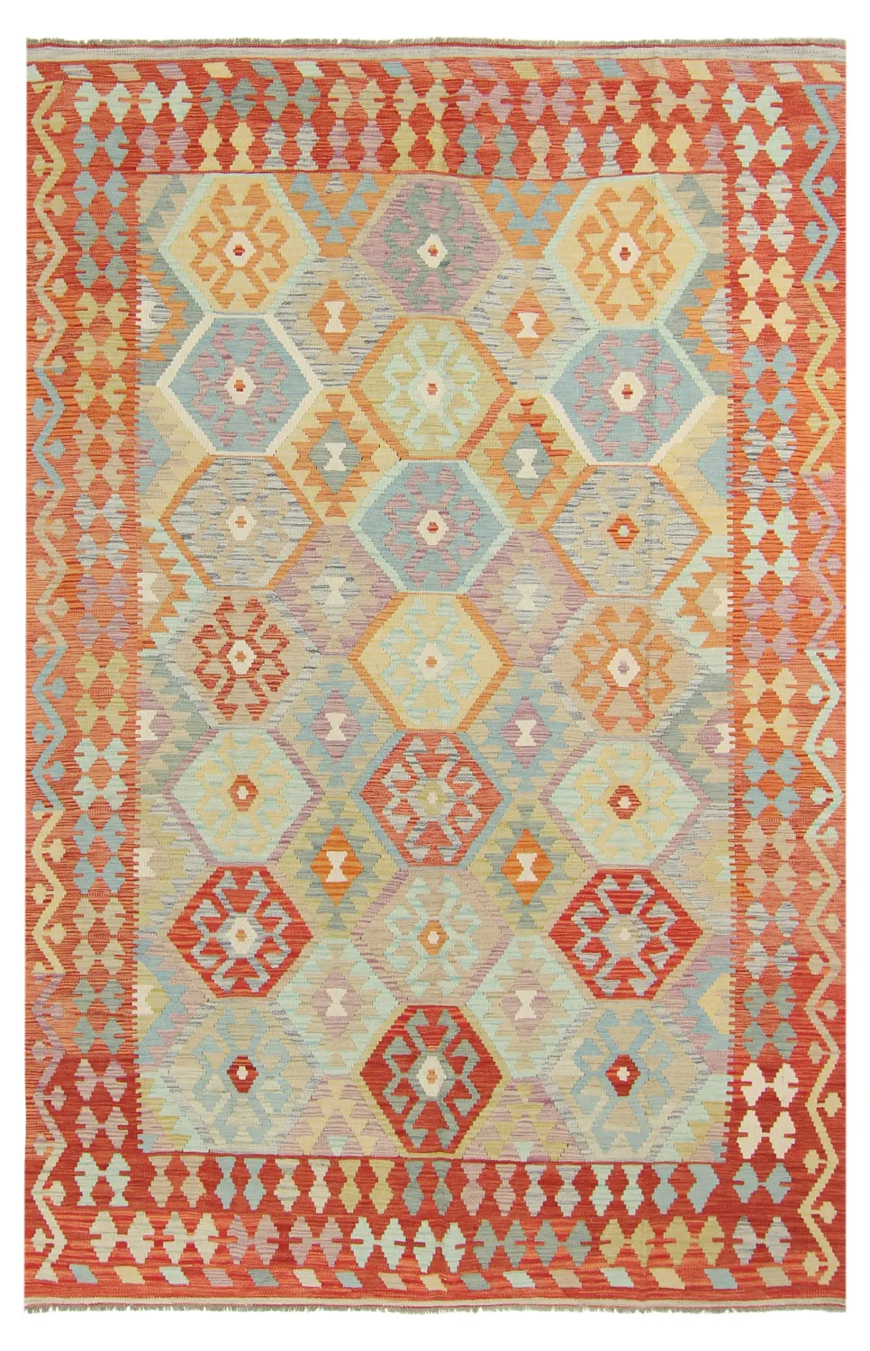 Alfombra kilim oriental 298 x 192 cm