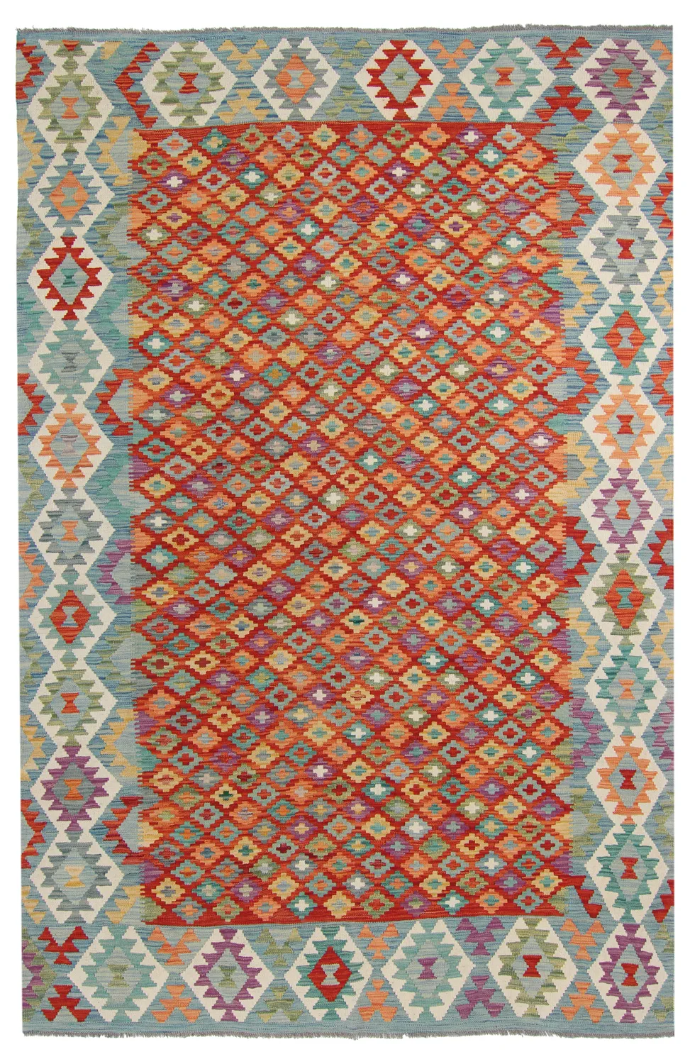 Alfombra kilim oriental 306 x 202 cm