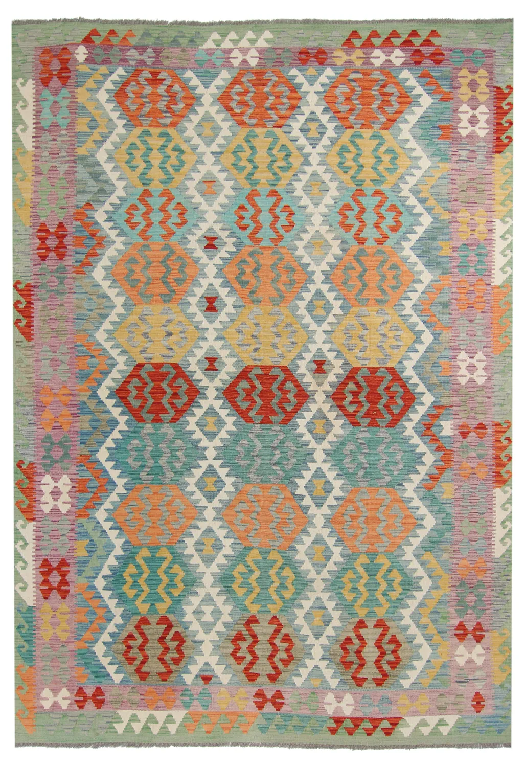 Alfombra kilim oriental 293 x 206 cm