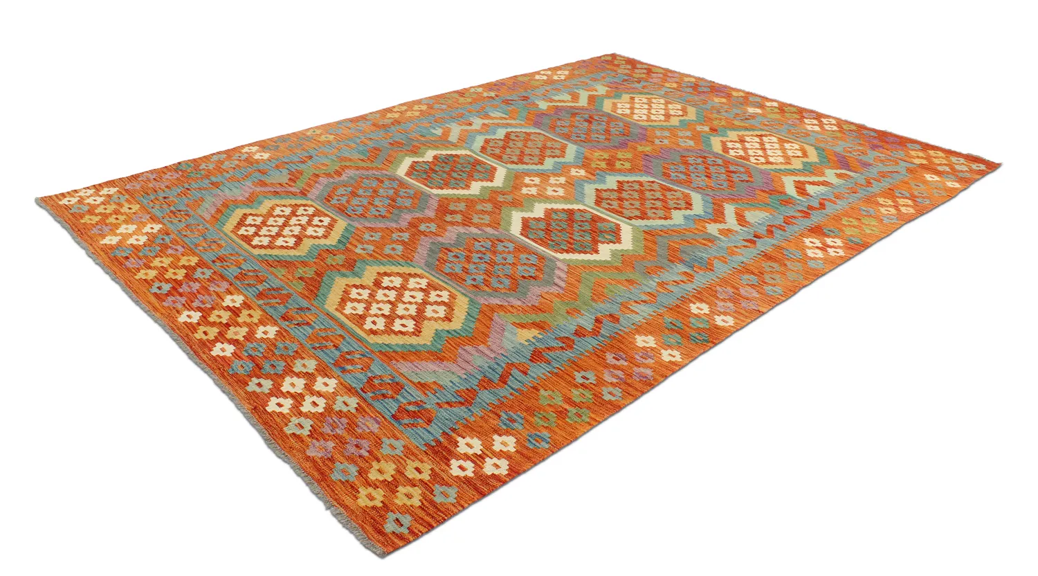 Alfombra kilim oriental 291 x 207 cm