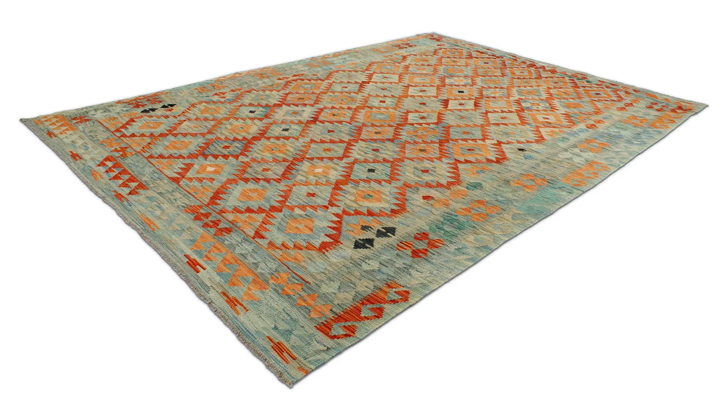 Alfombra kilim oriental 291 x 208 cm