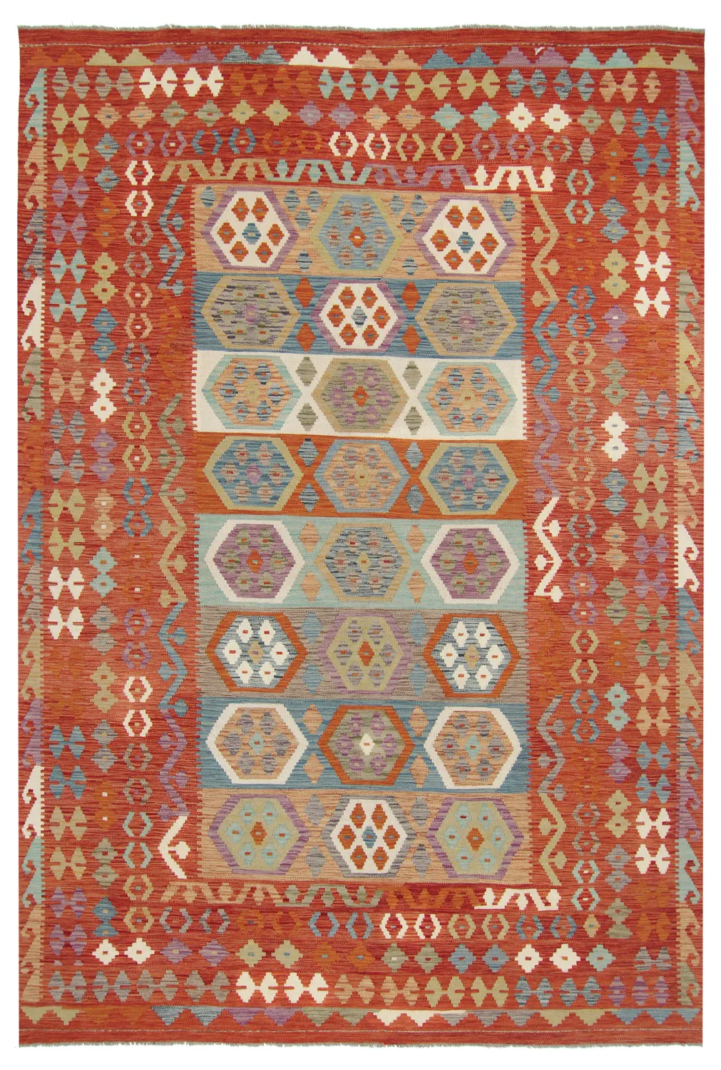 Alfombra kilim oriental 301 x 200 cm