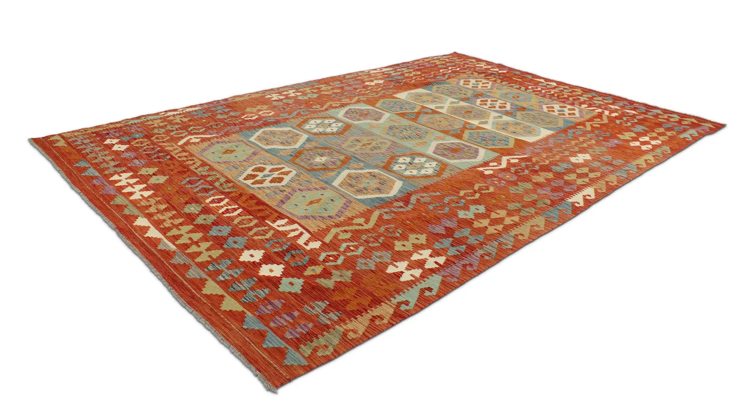 Alfombra kilim oriental 301 x 200 cm