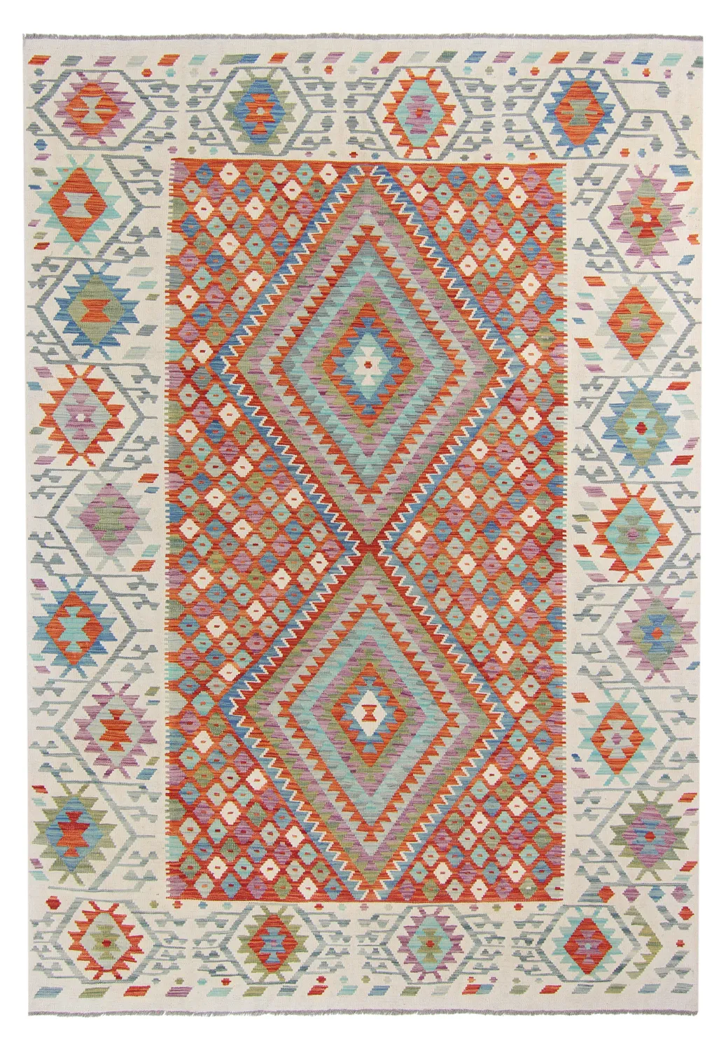 Alfombra kilim oriental 299 x 211 cm