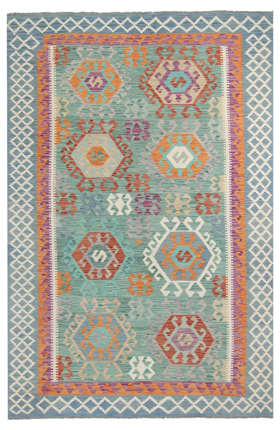 Alfombra kilim oriental 298 x 202 cm