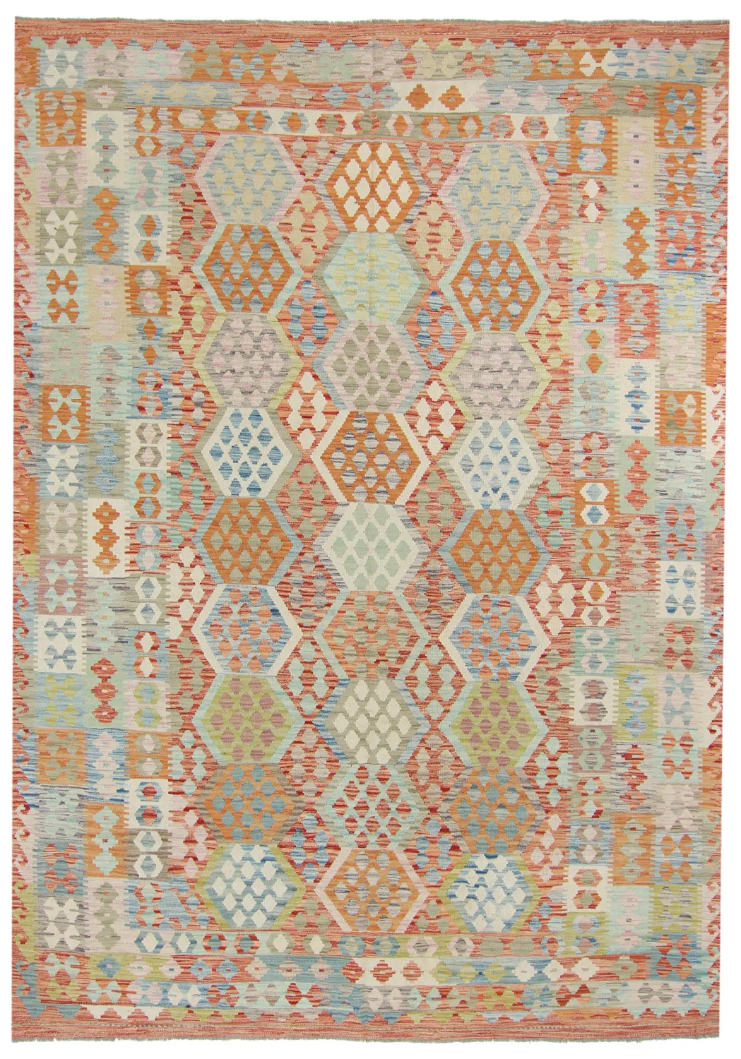 Alfombra kilim oriental 343 x 248 cm