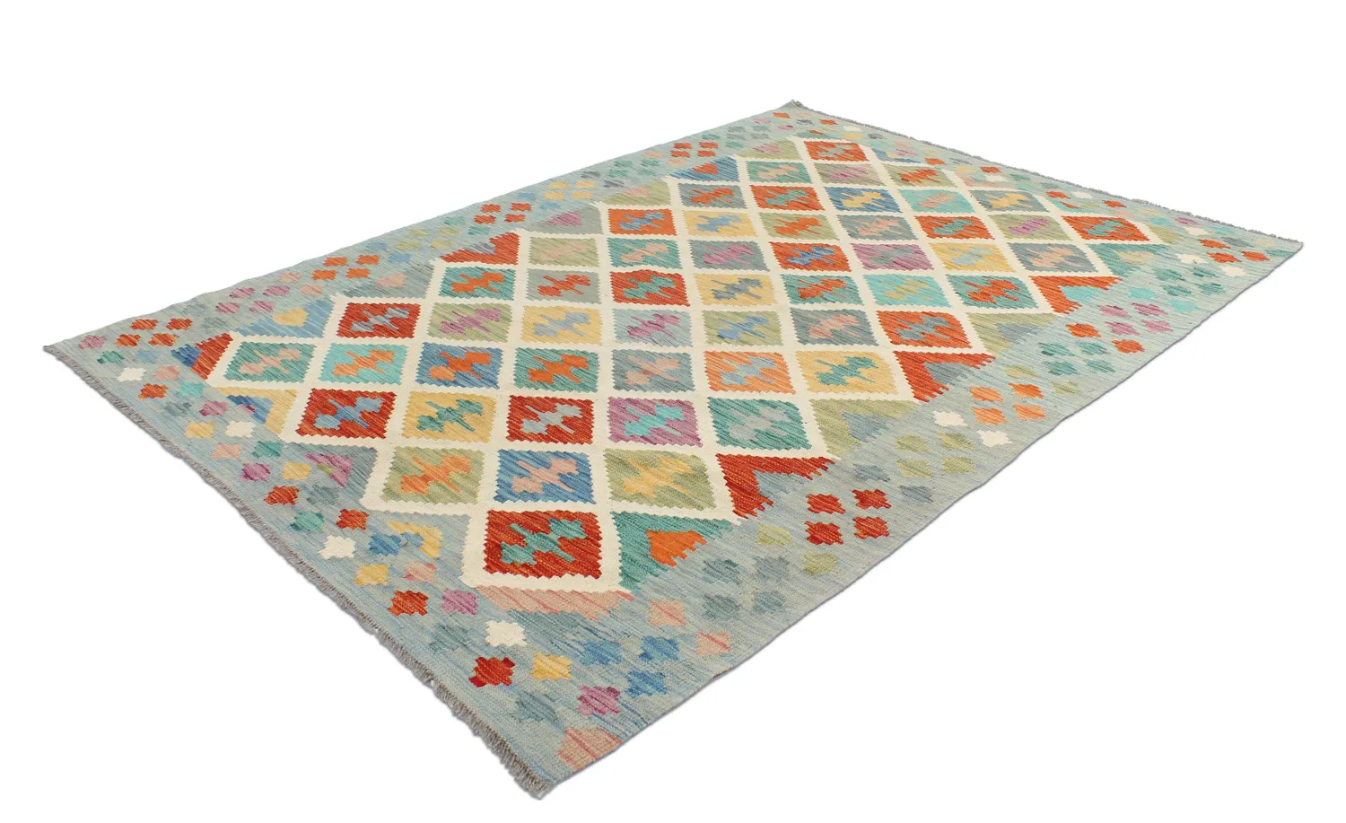 Alfombra kilim oriental 242 x 170 cm