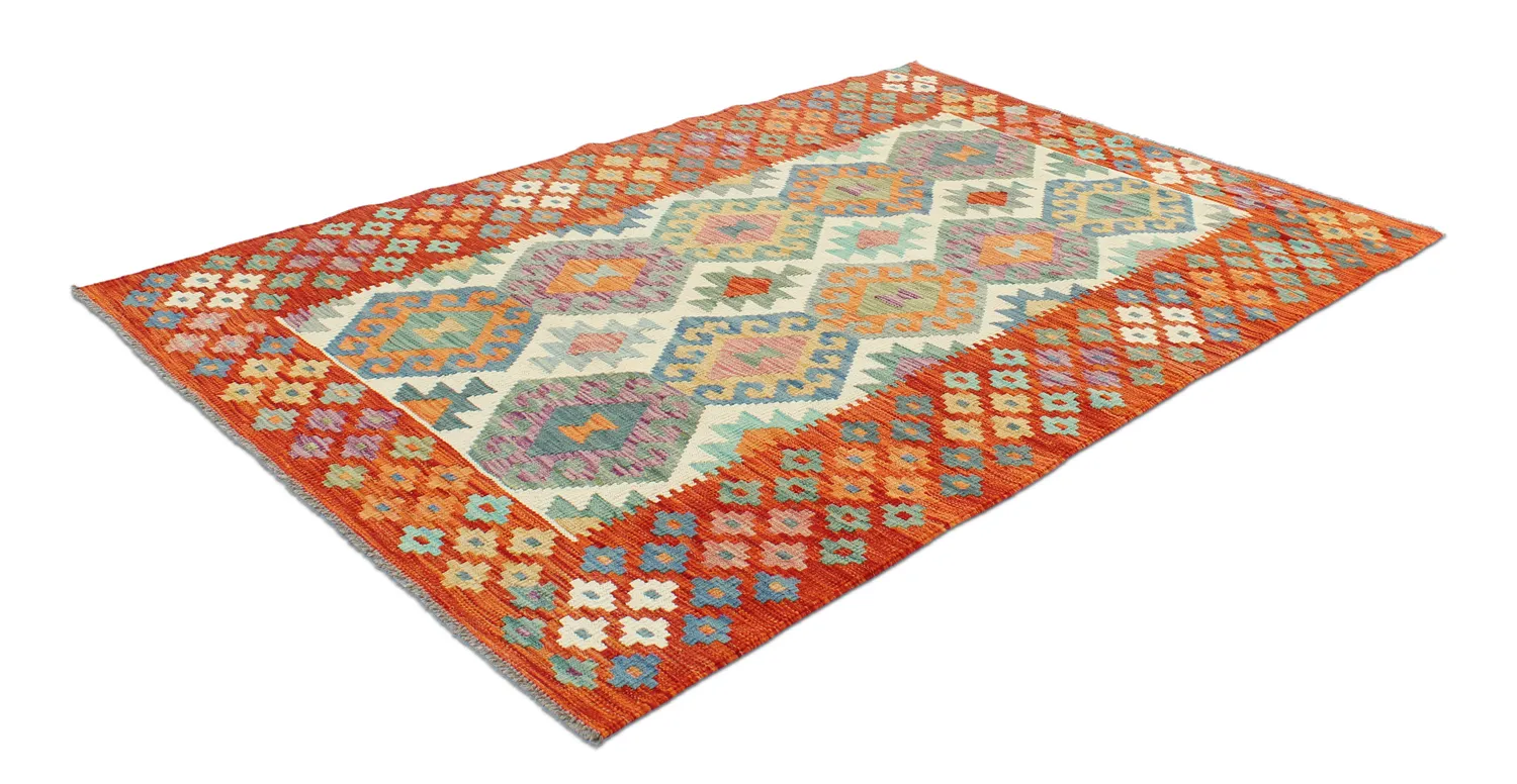 Alfombra kilim oriental 185 x 127 cm