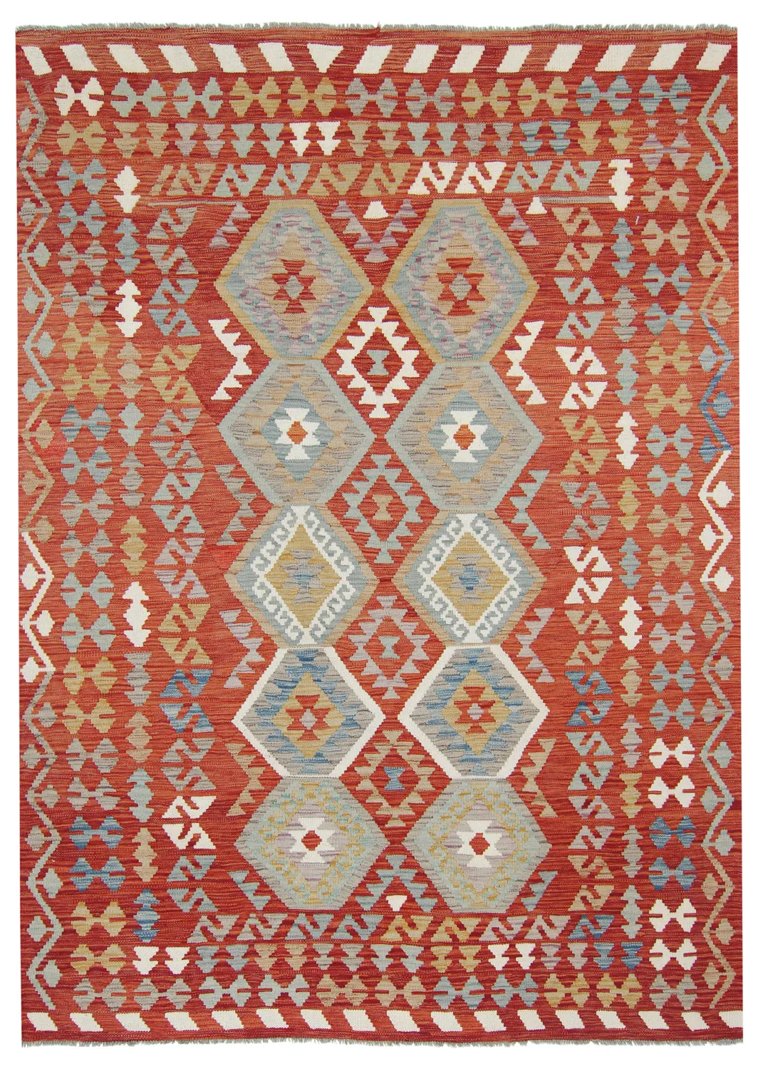 Alfombra kilim oriental 248 x 176 cm