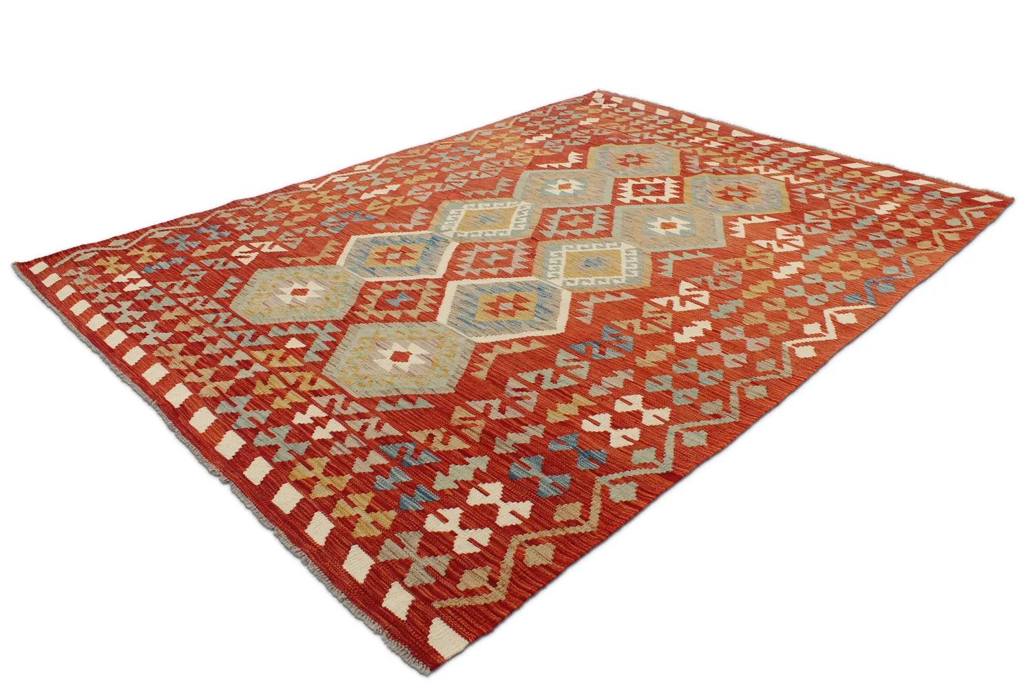 Alfombra kilim oriental 248 x 176 cm
